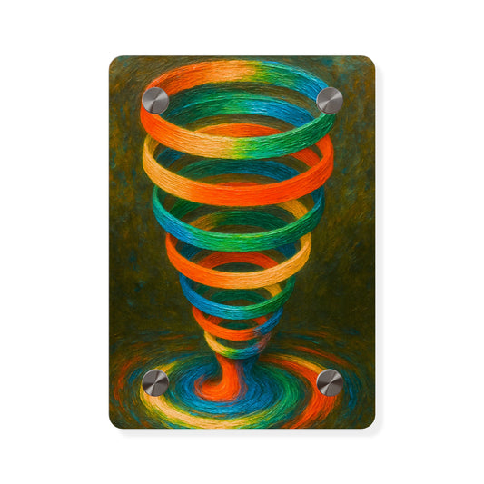 Colorful Swirl Acrylic Wall Art - Cyclone Design