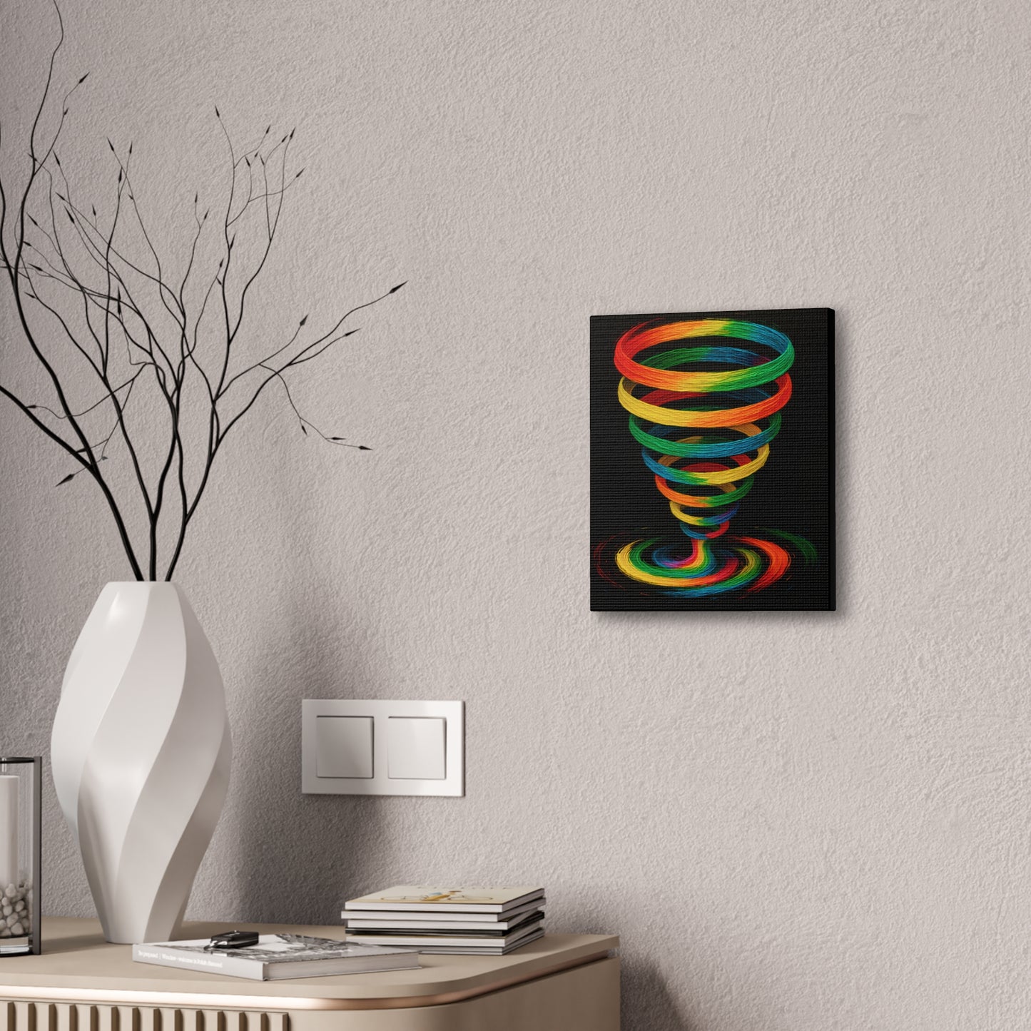 Vibrant Tornado Canvas Art - Cyclone Design