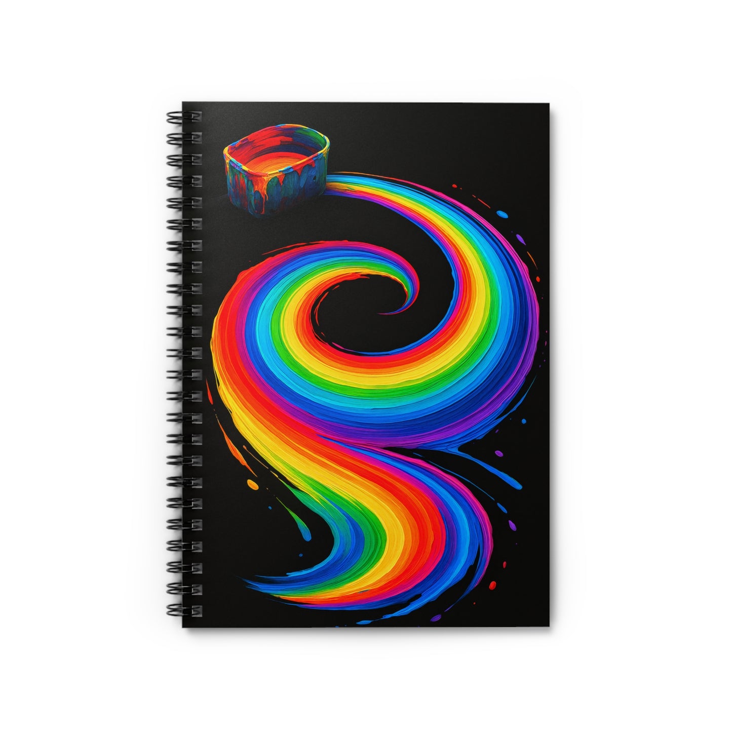 Inspirational  Spiral Notebook for Artists - Melt Design