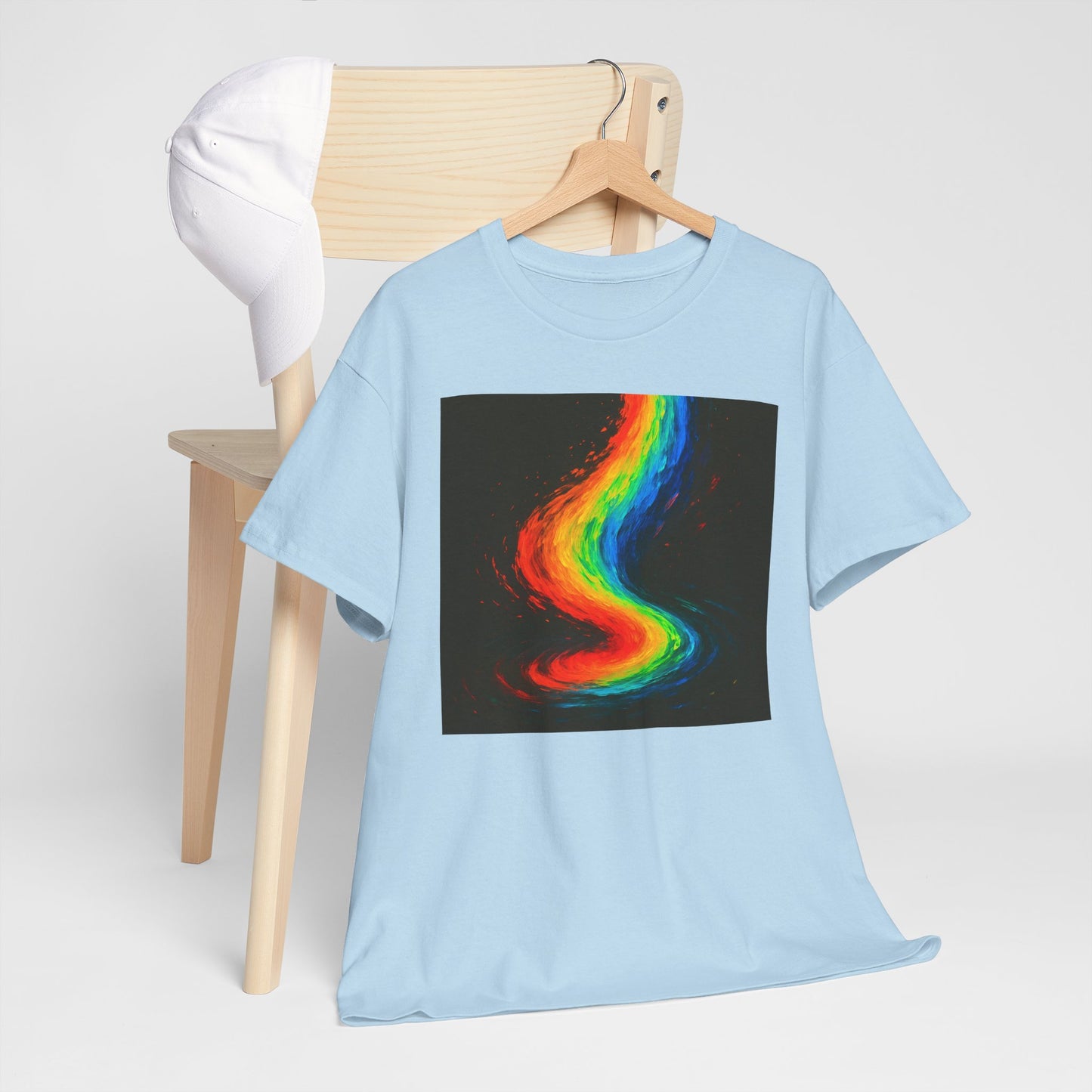Rainbow Swirl Unisex Heavy Cotton Tee - Melt Design