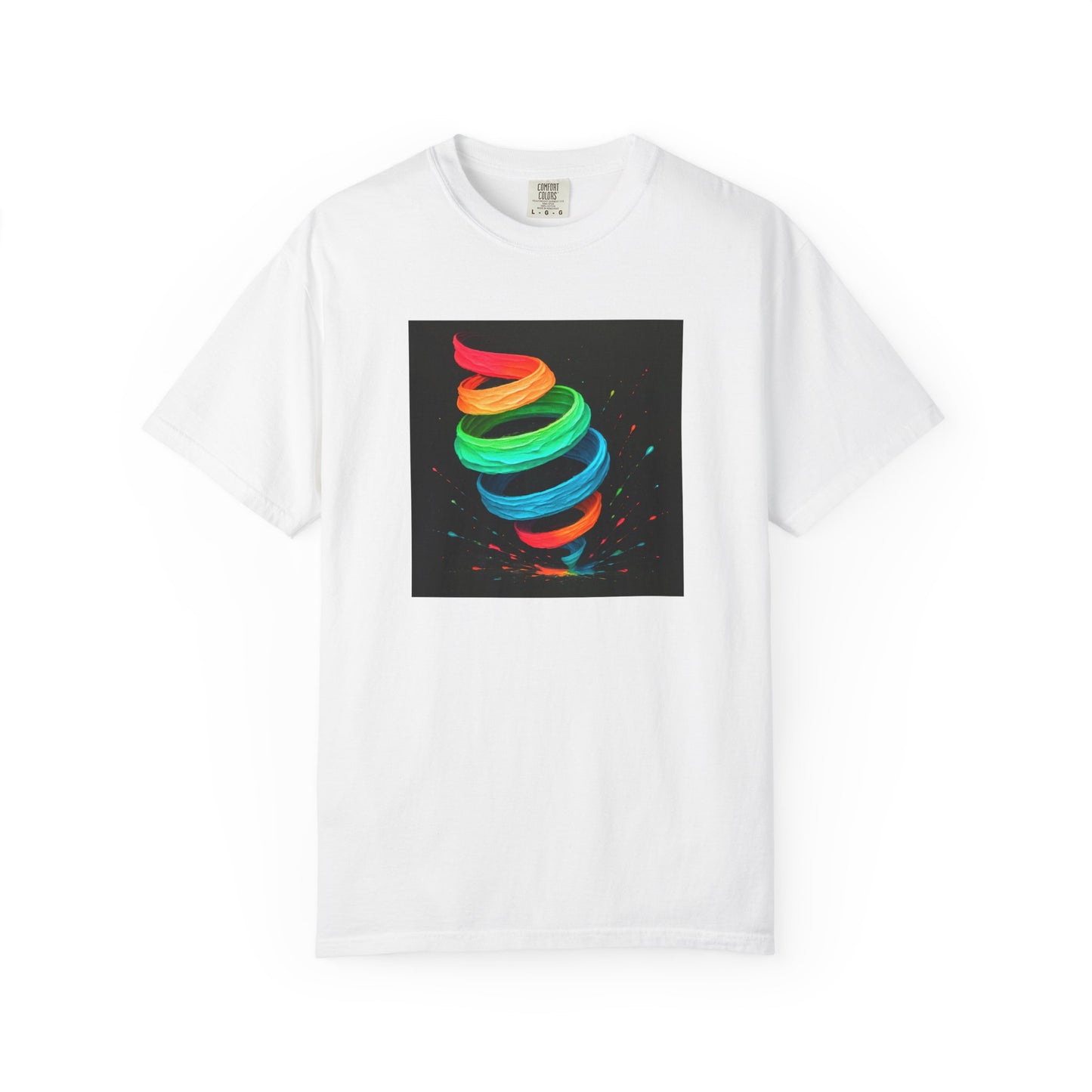 Colorful Swirl Unisex T-Shirt - Cyclone Design