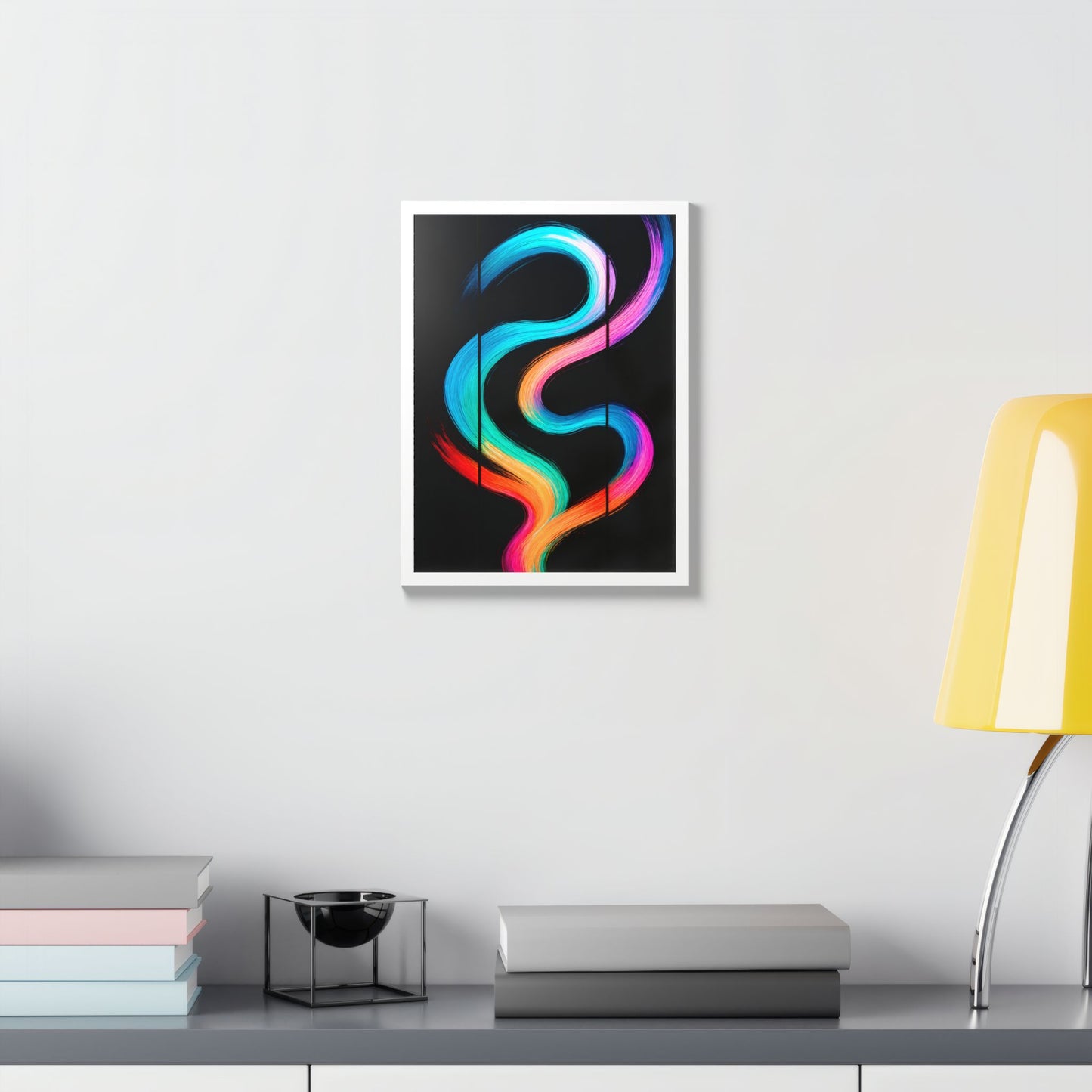 Colorful Framed Wall Art - Weave Design