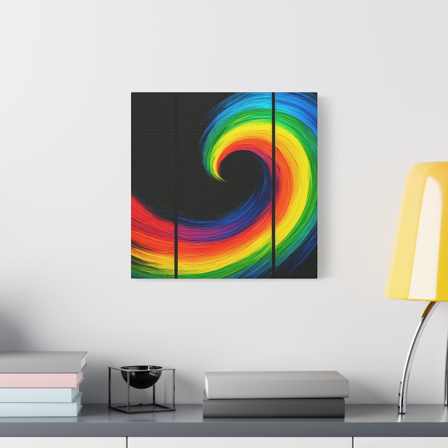 Vibrant WallArt Canvas- Cyclone Design