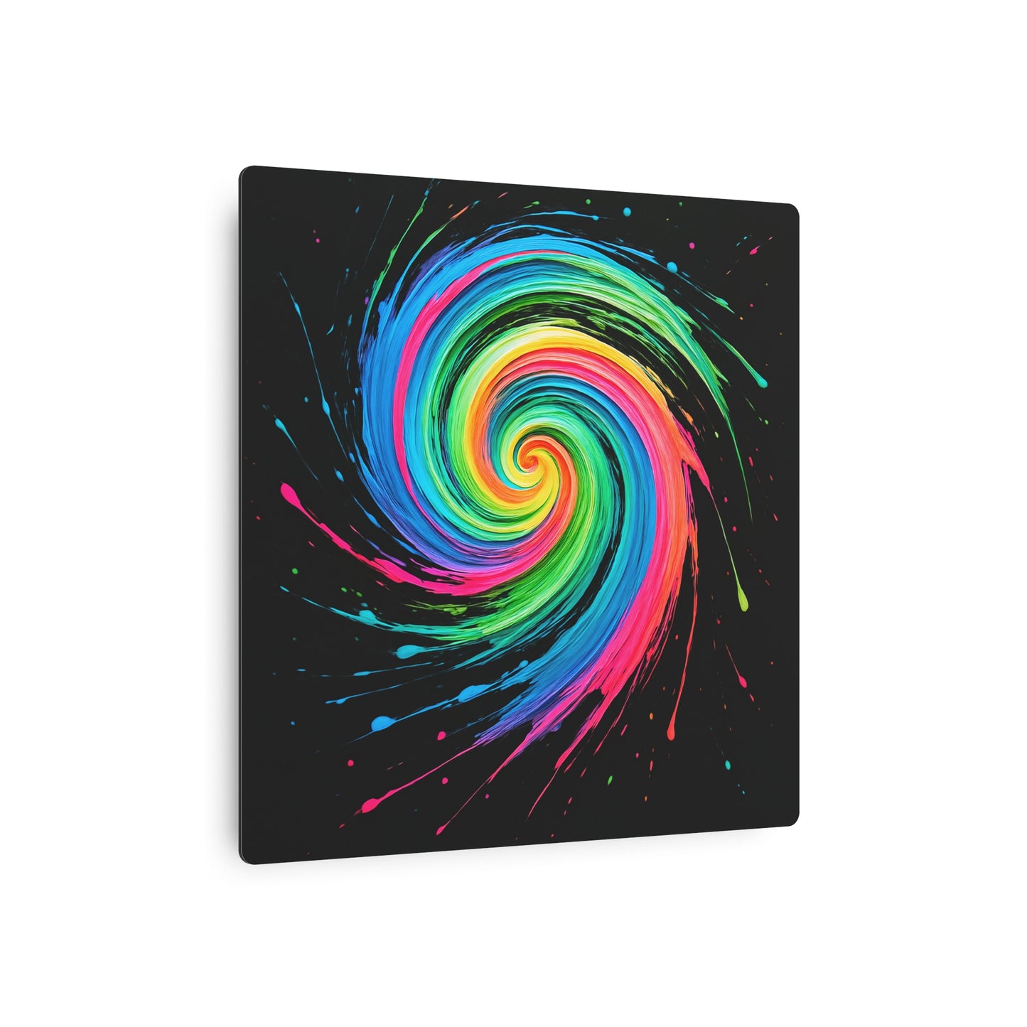 Colorful Swirl Home Decor Metal Art - Melt Design