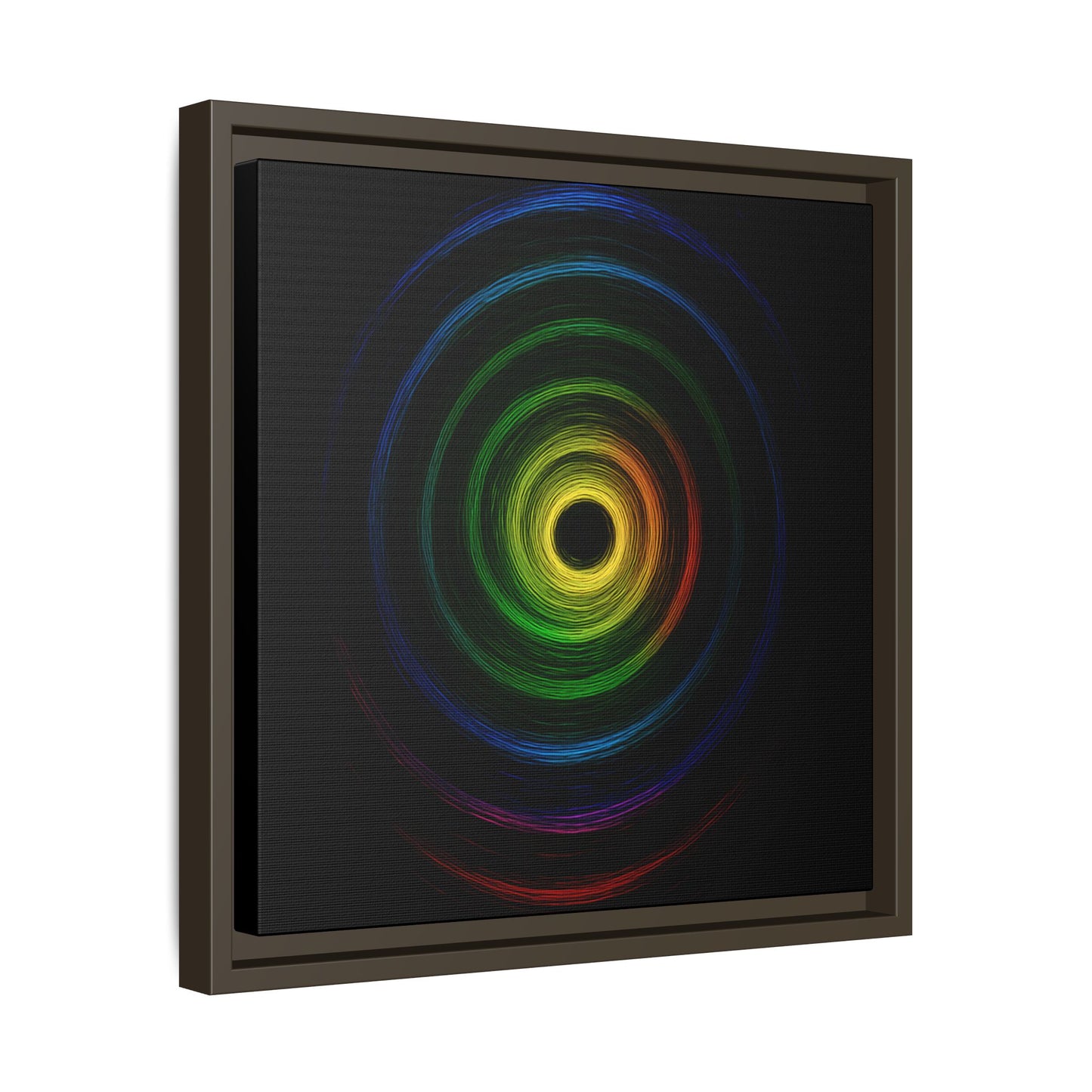 Framed Colorful Ripple Art Print - Cyclone Design