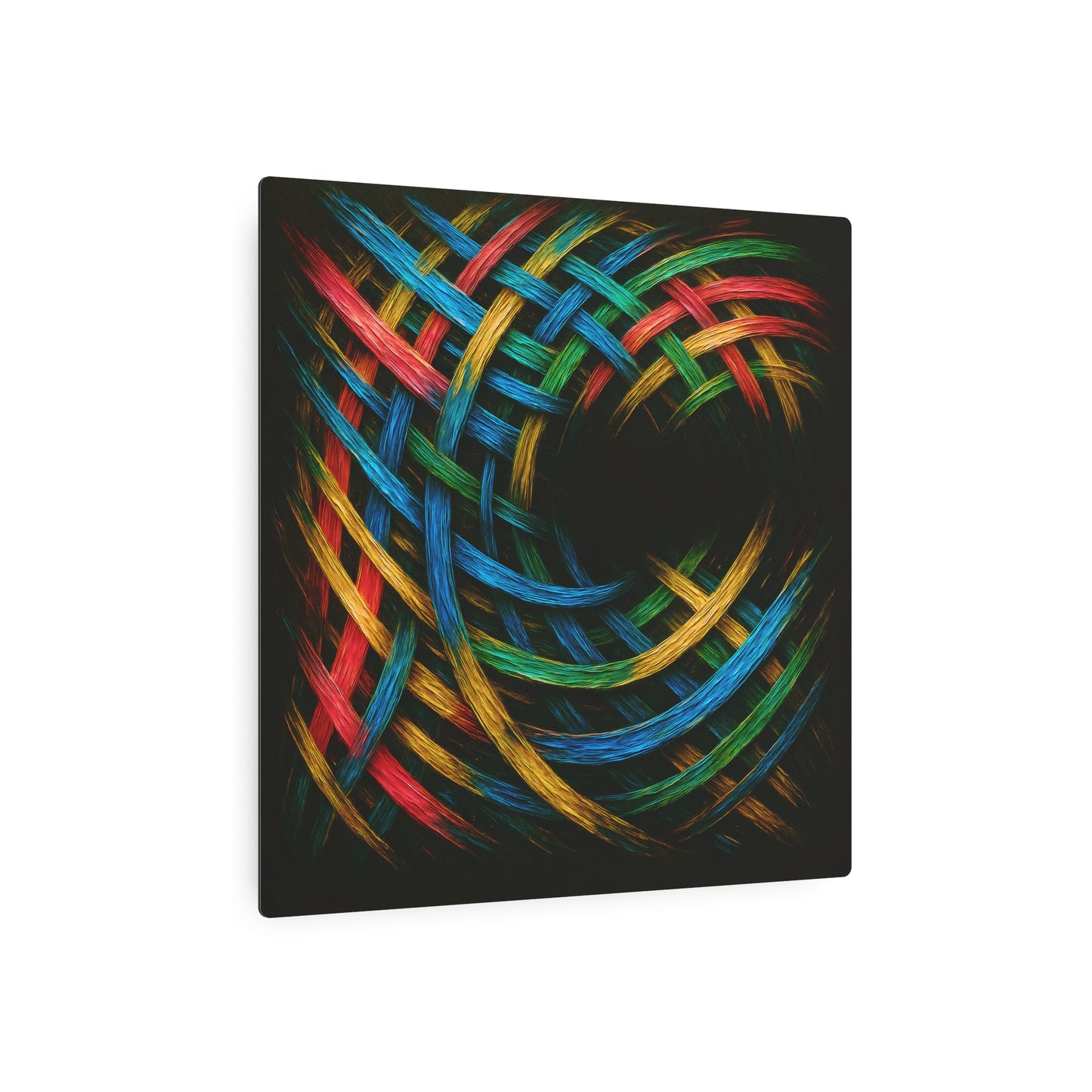 Vibrant Metal Art - Weave Design