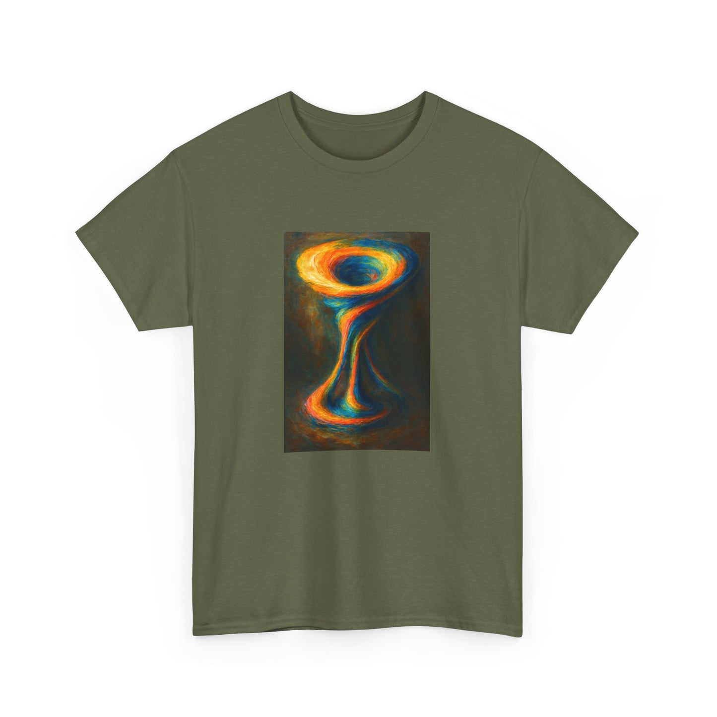 Casual Wear Colorful Abstract Art Unisex Tee - Cyclone Design