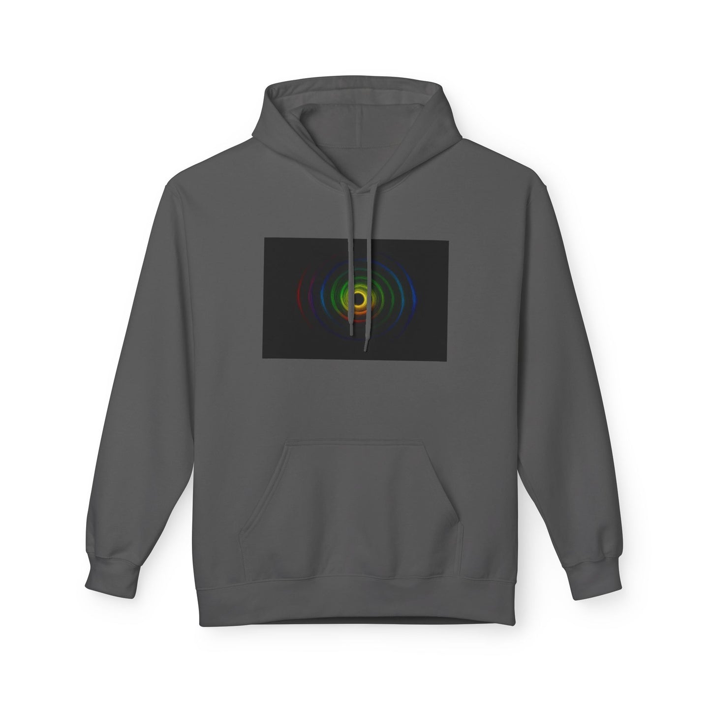 Colorful Wave Graphic Fleece Unisex Hoodie - Cycone Design