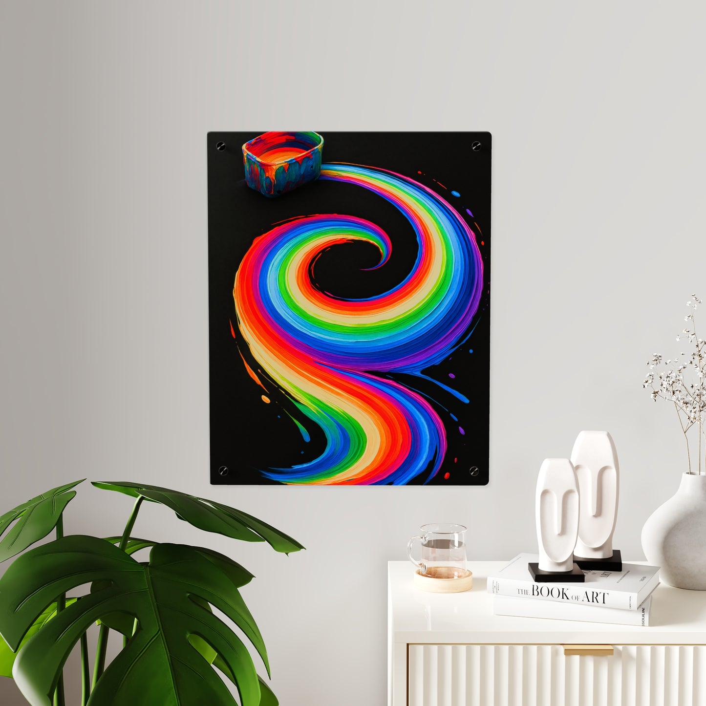 Vibrant Acrylic Wall Art - Melt Design
