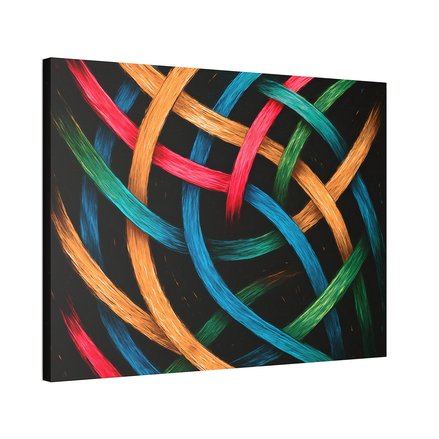 Modern Wall Hanging Canvas Art - Weave Design