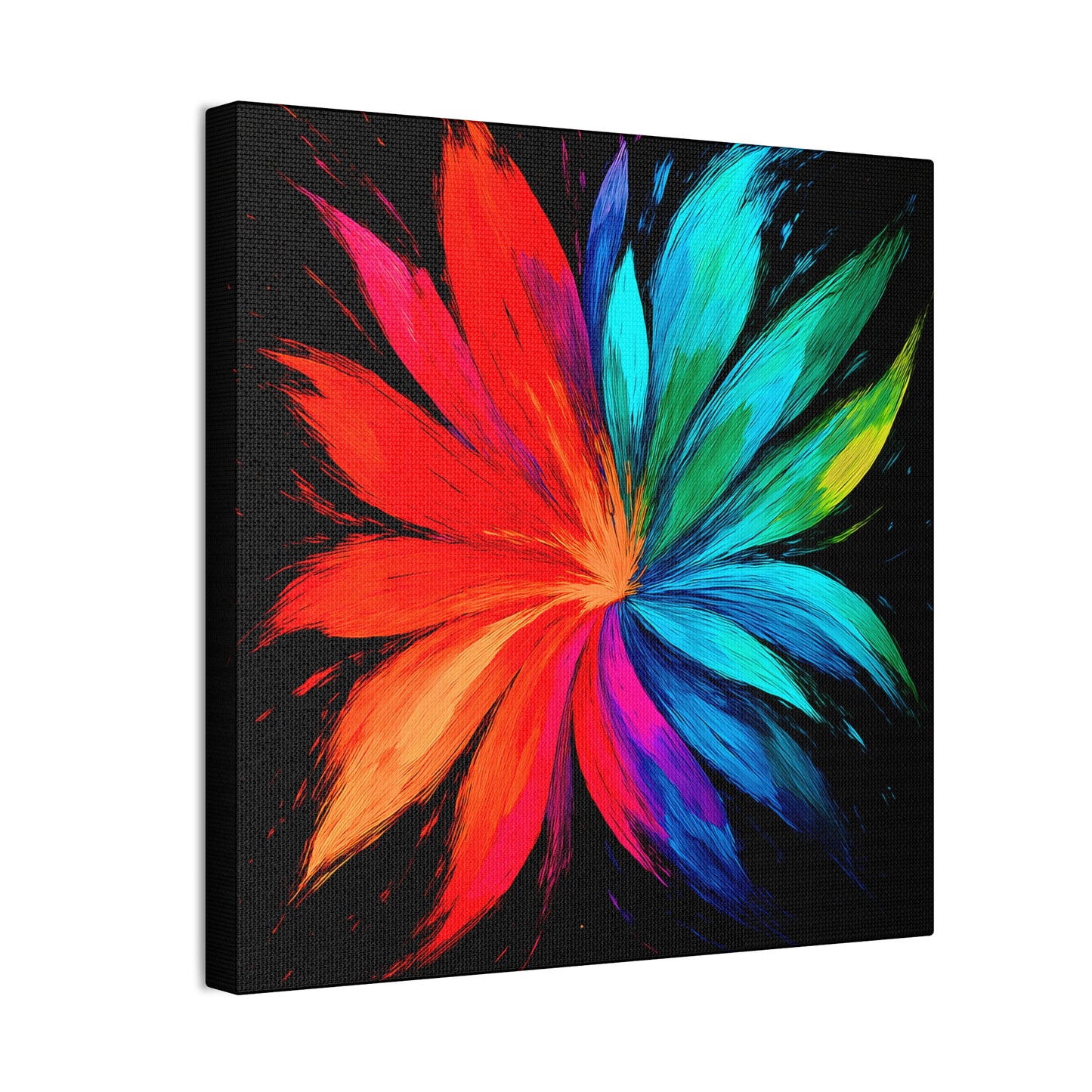 Modern Home Accent Floral Canvas Art - Melt Design