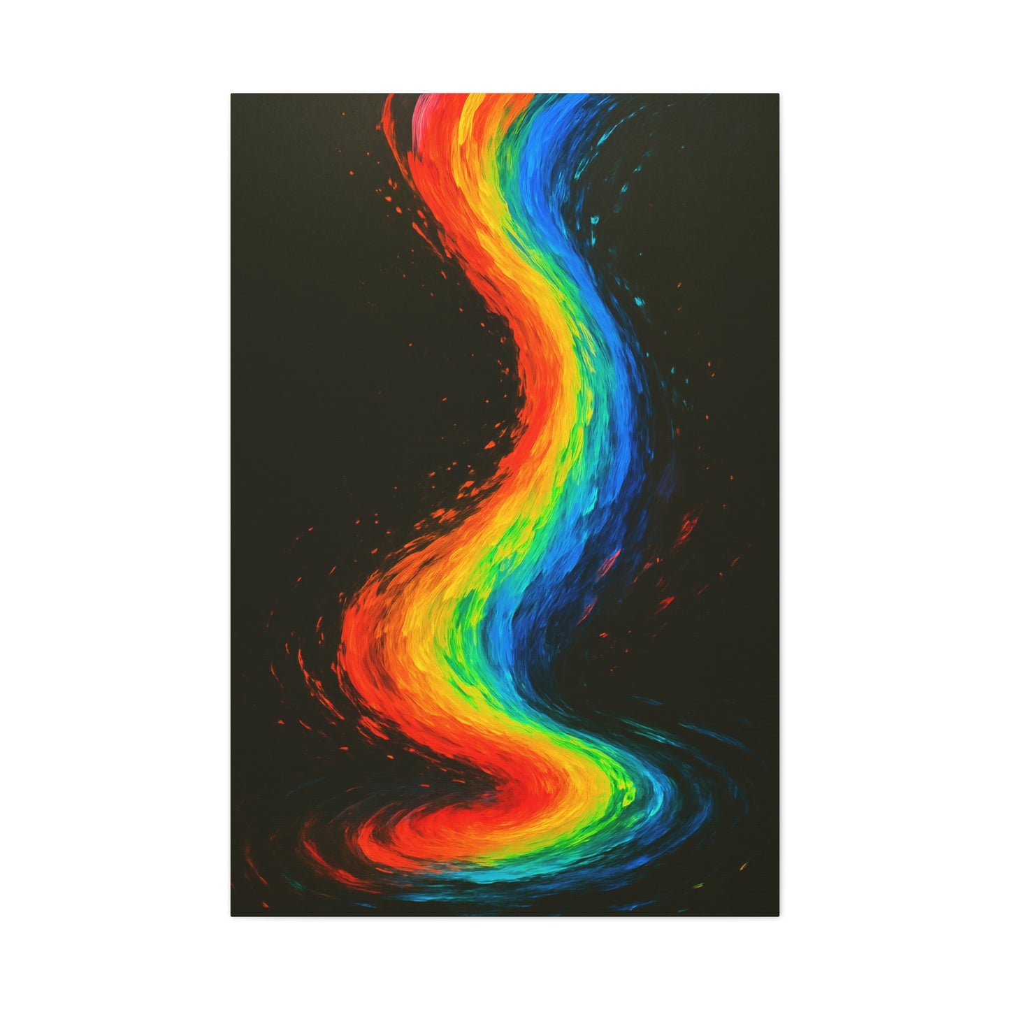 Rainbow Canvas Art Print - Melt Design