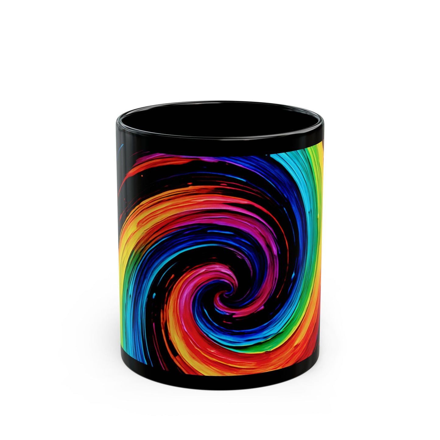 Vibrant Coffee Mug for Artists - Cyclone Design