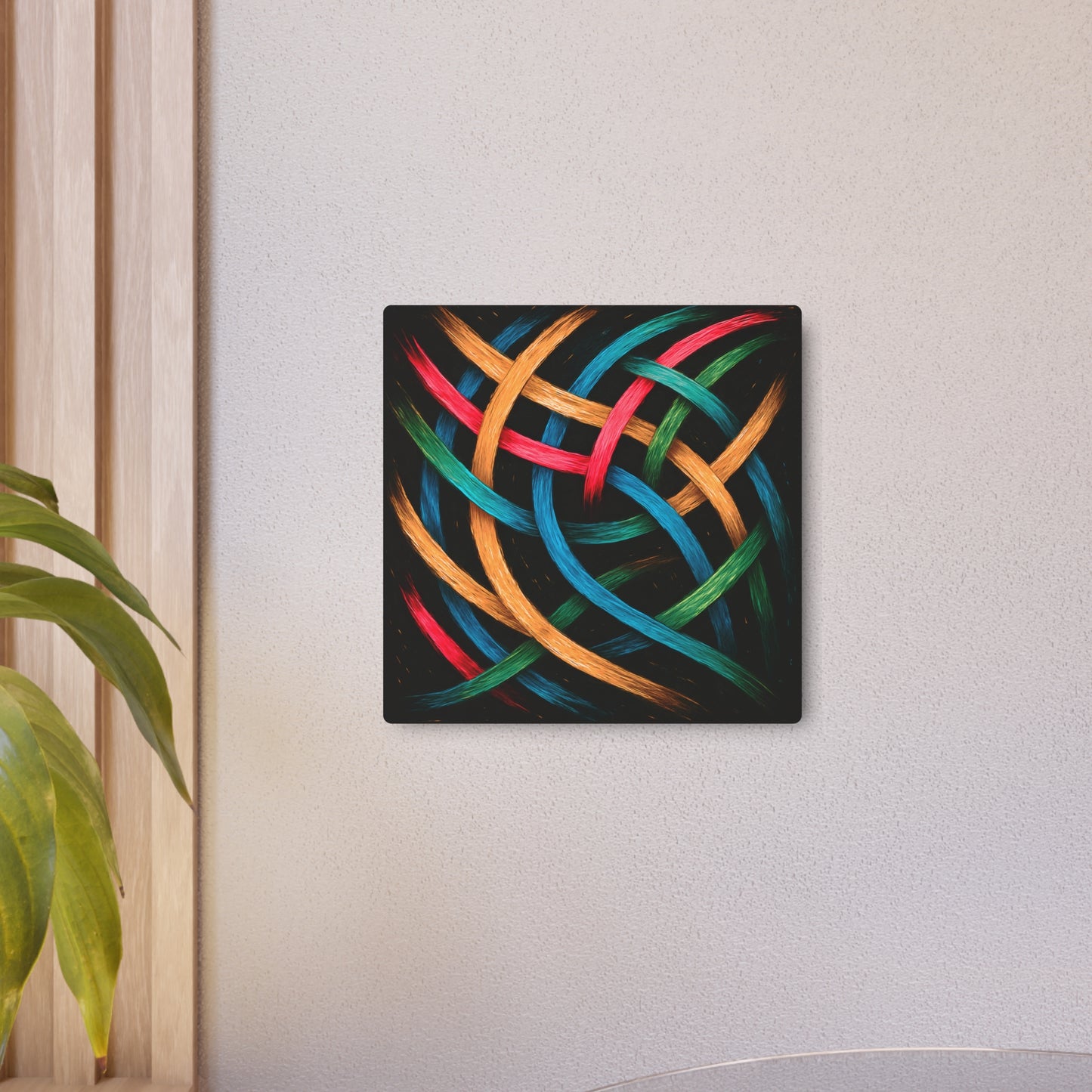 Vibrant Metal Art - Weave  Design