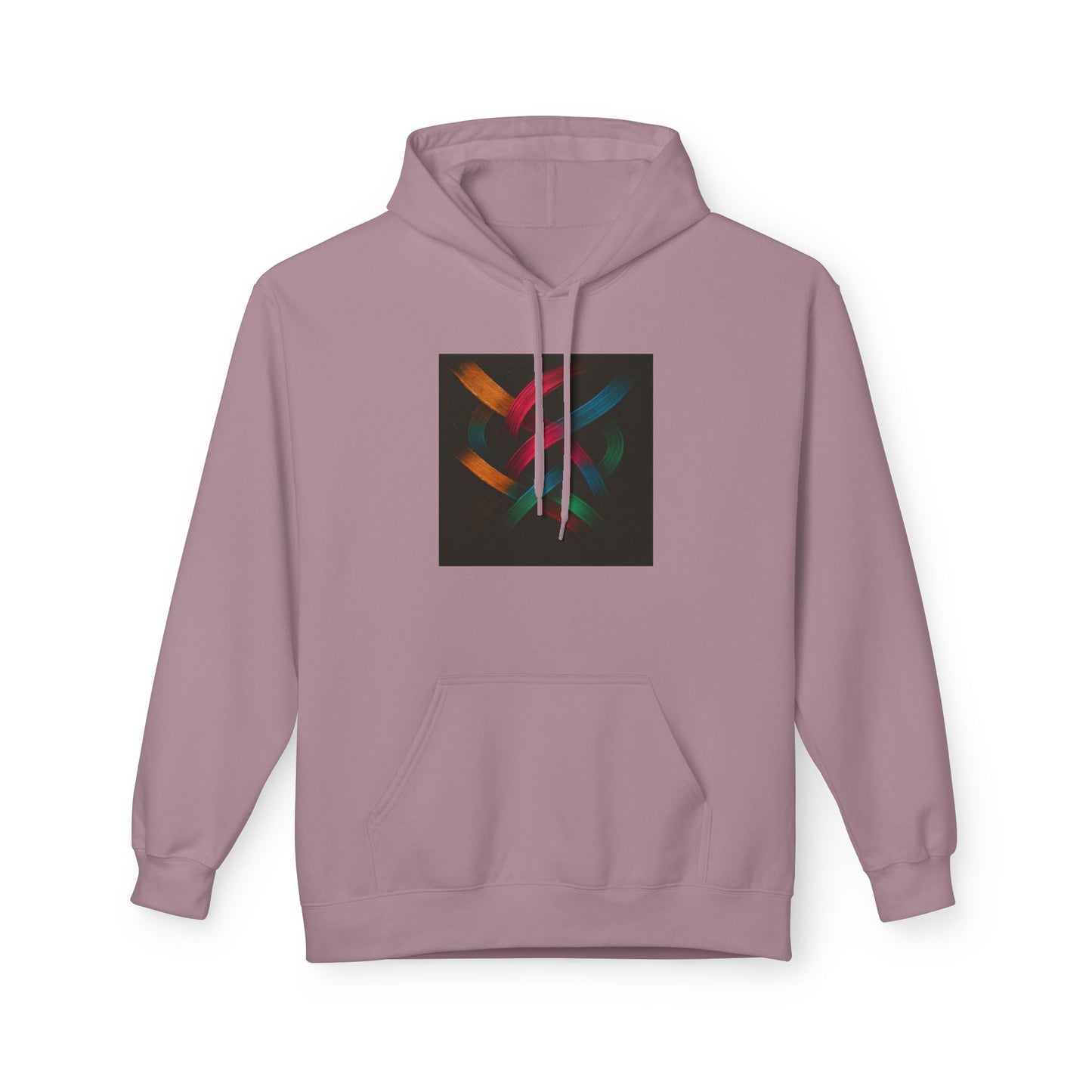 Stylish Unisex Fleece Hoodie - Weave Design