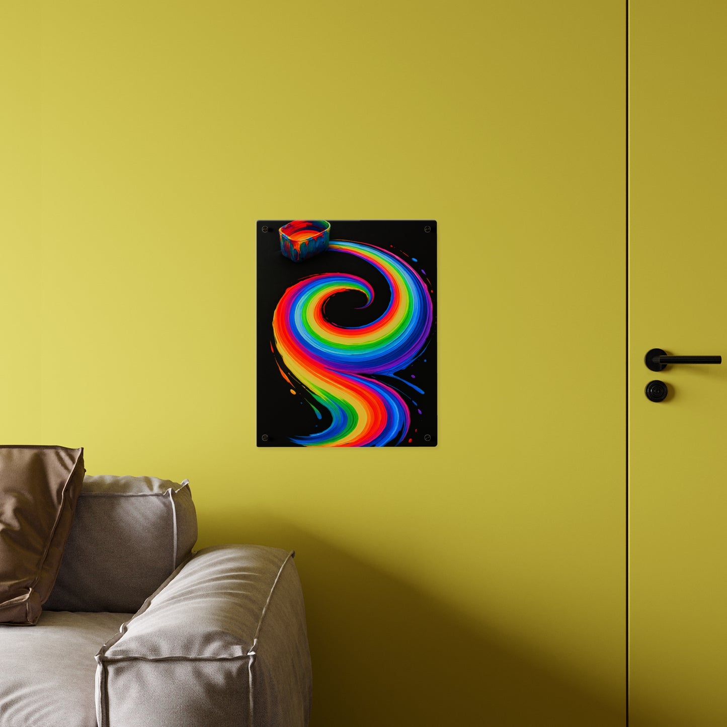 Vibrant Acrylic Wall Art - Melt Design