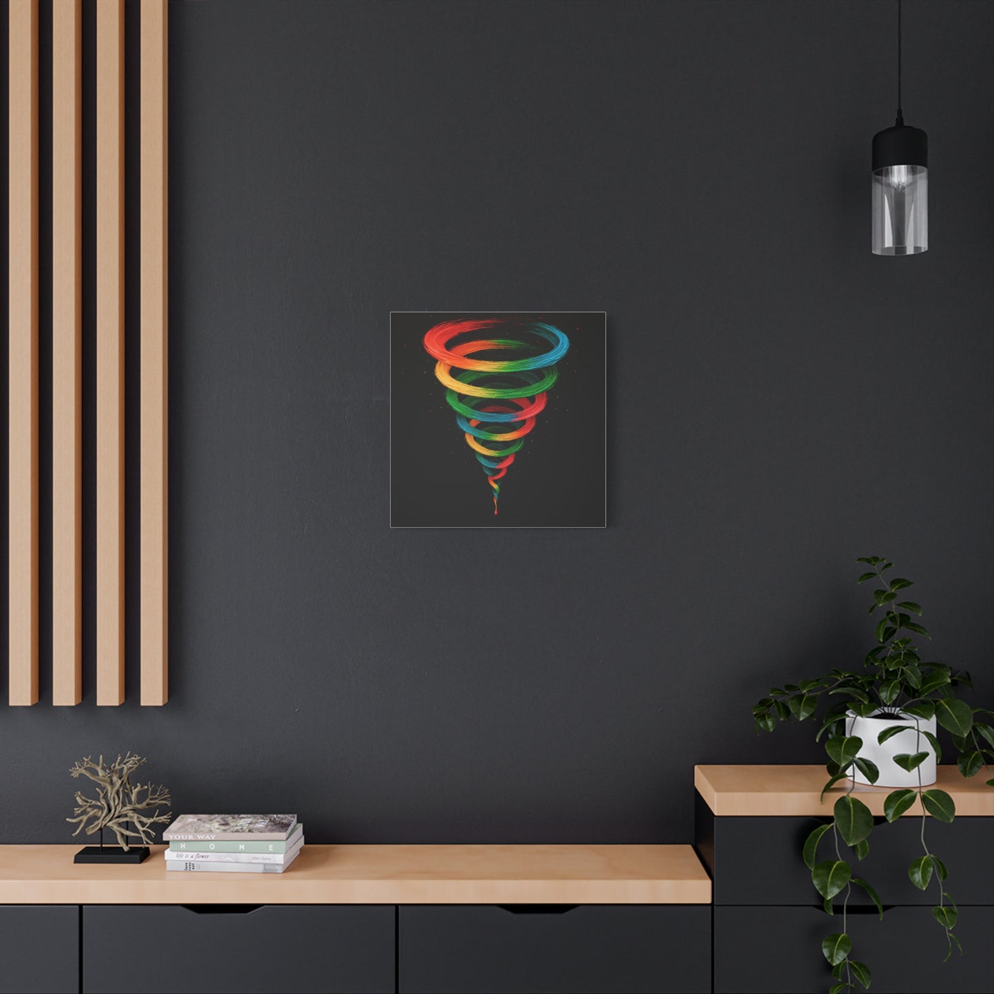 Vibrant Tornado Canvas Wall Art - Cyclone Design