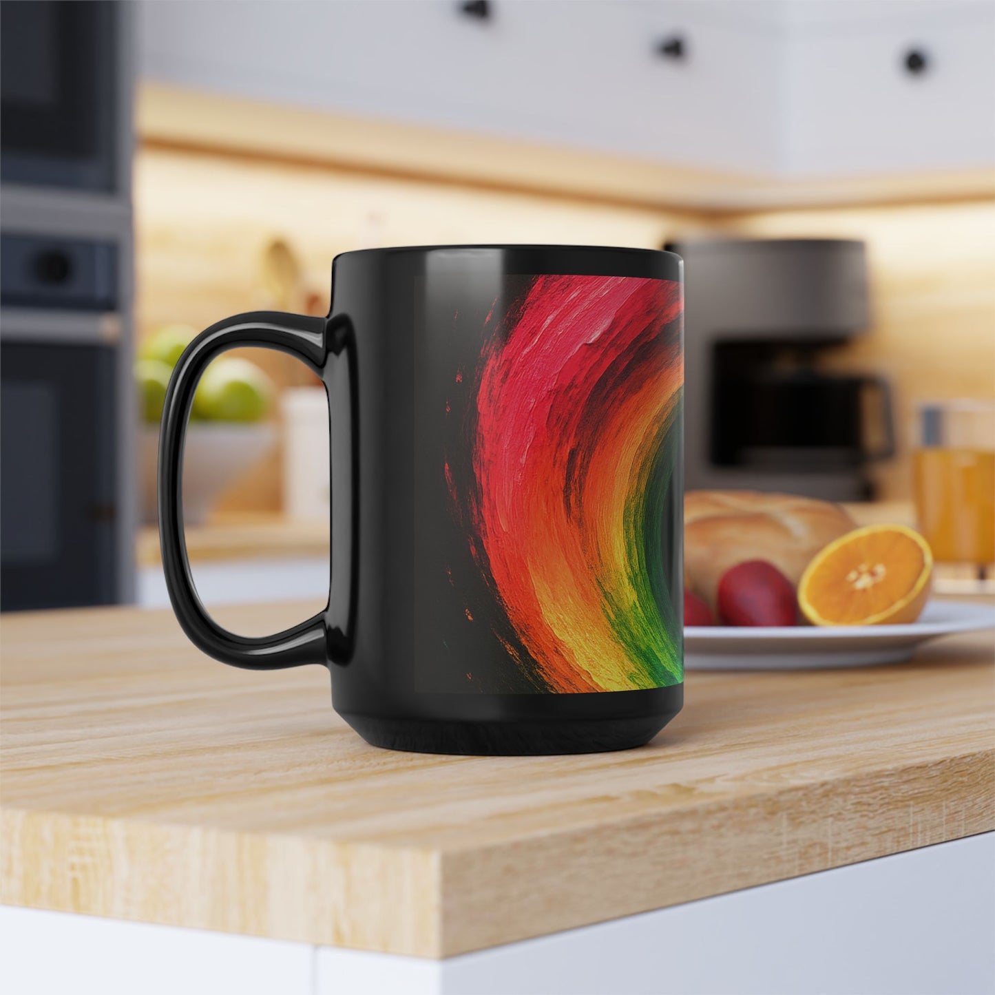 Colorful  Cyclone Coffee Mug | Unique Ceramic Cup for Art Lovers