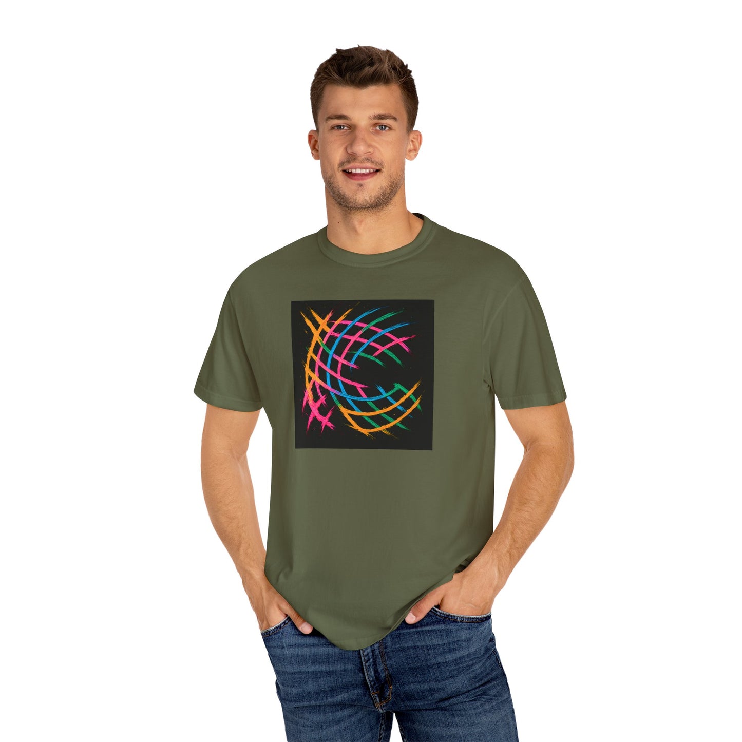 Colorful Abstract Unisex T-Shirt - Weave Design