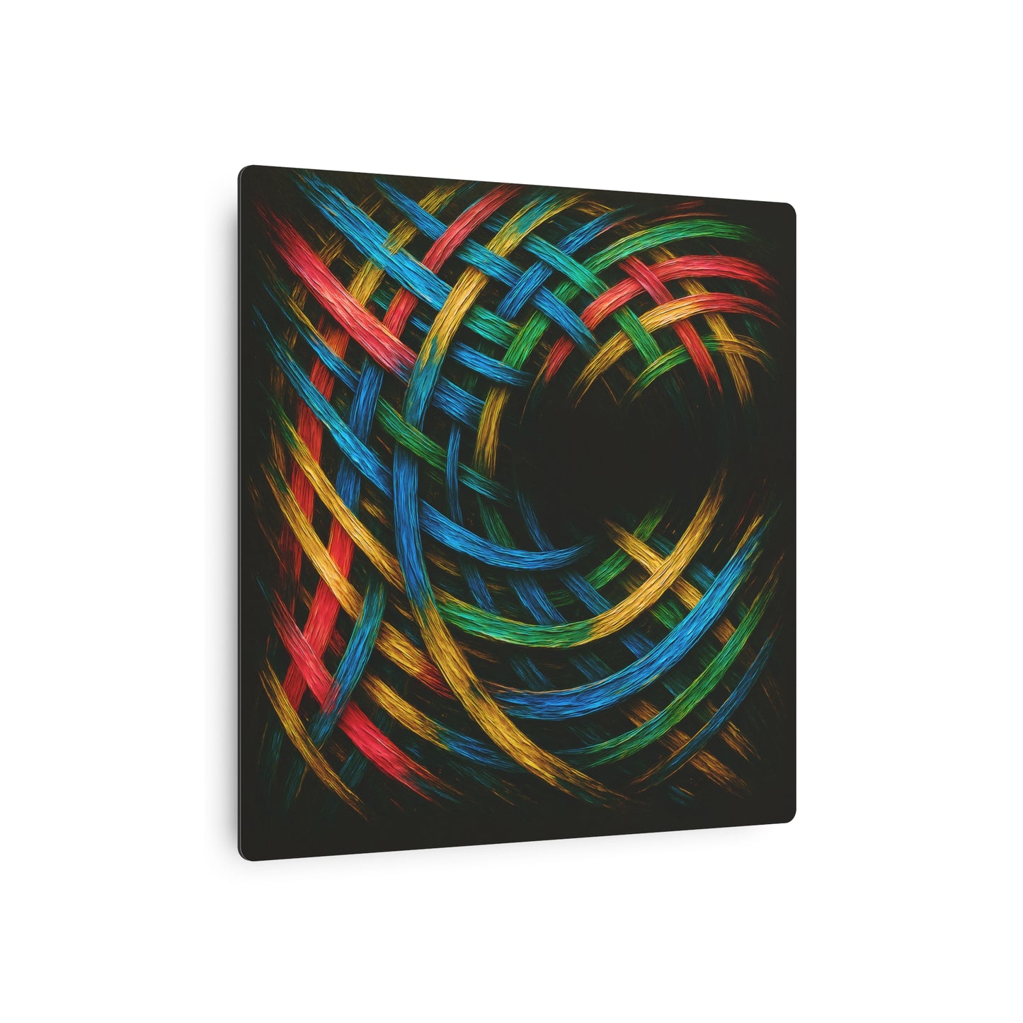 Vibrant Metal Art - Weave Design