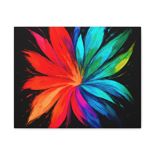 Modern Home Accent Floral Canvas Art - Melt Design