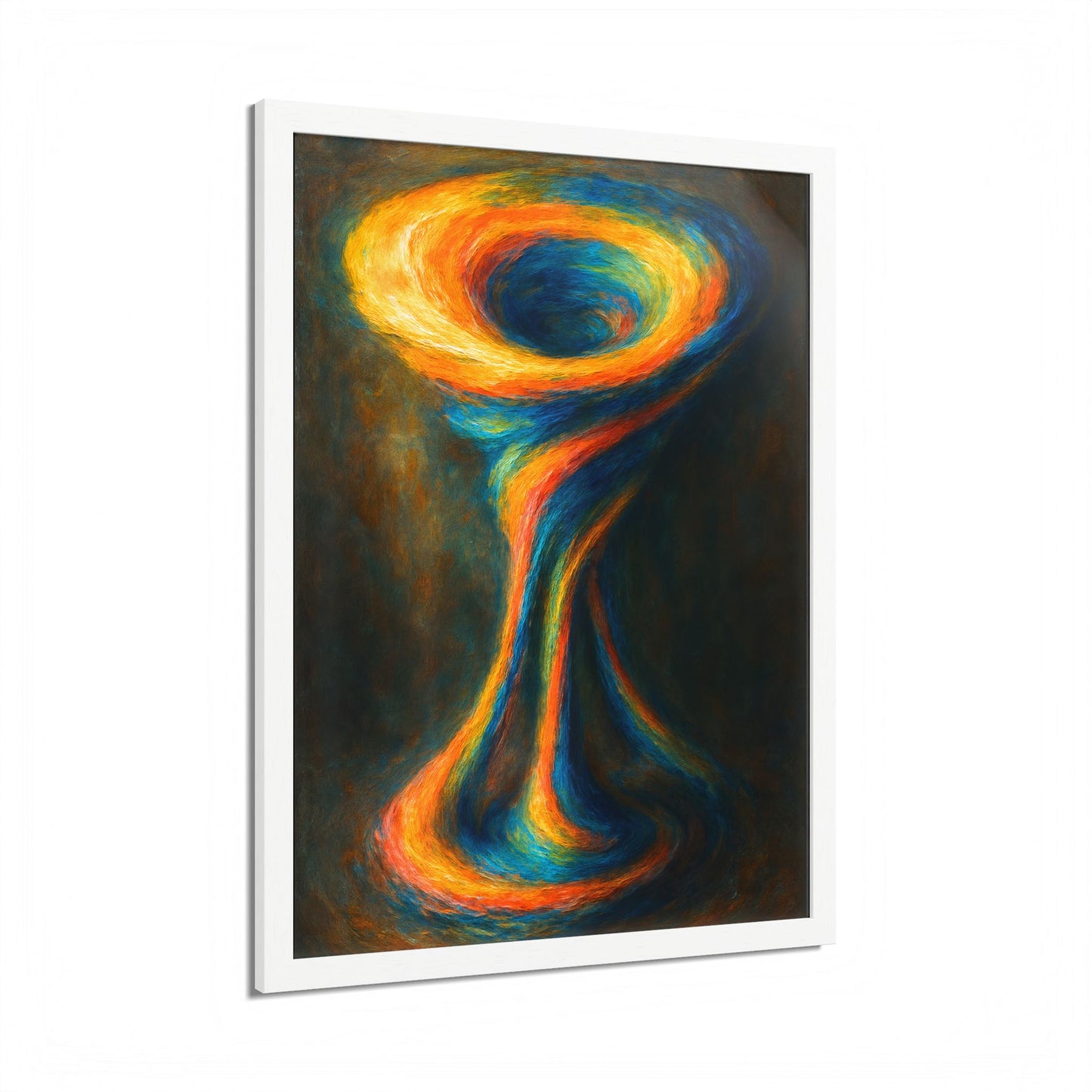 Multi-Color Wooden Framed Art Print - Cyclone Design