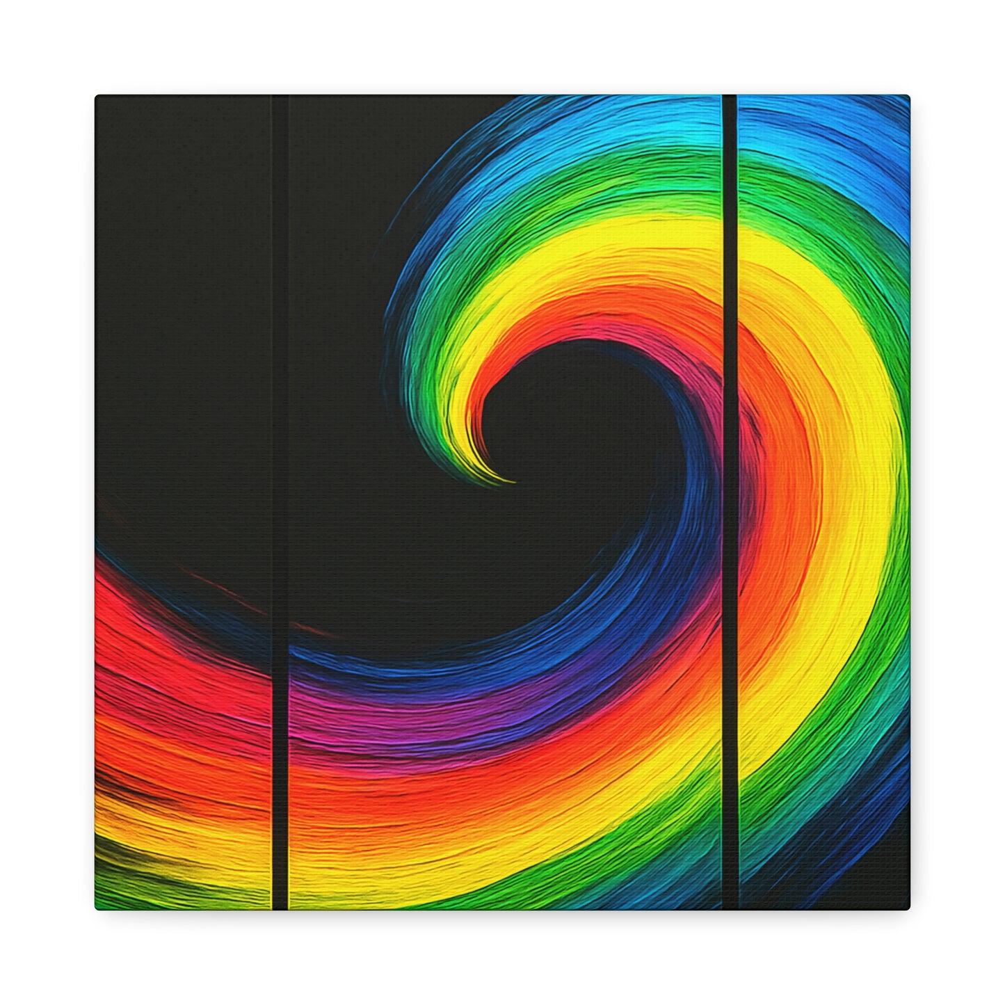 Vibrant WallArt Canvas- Cyclone Design