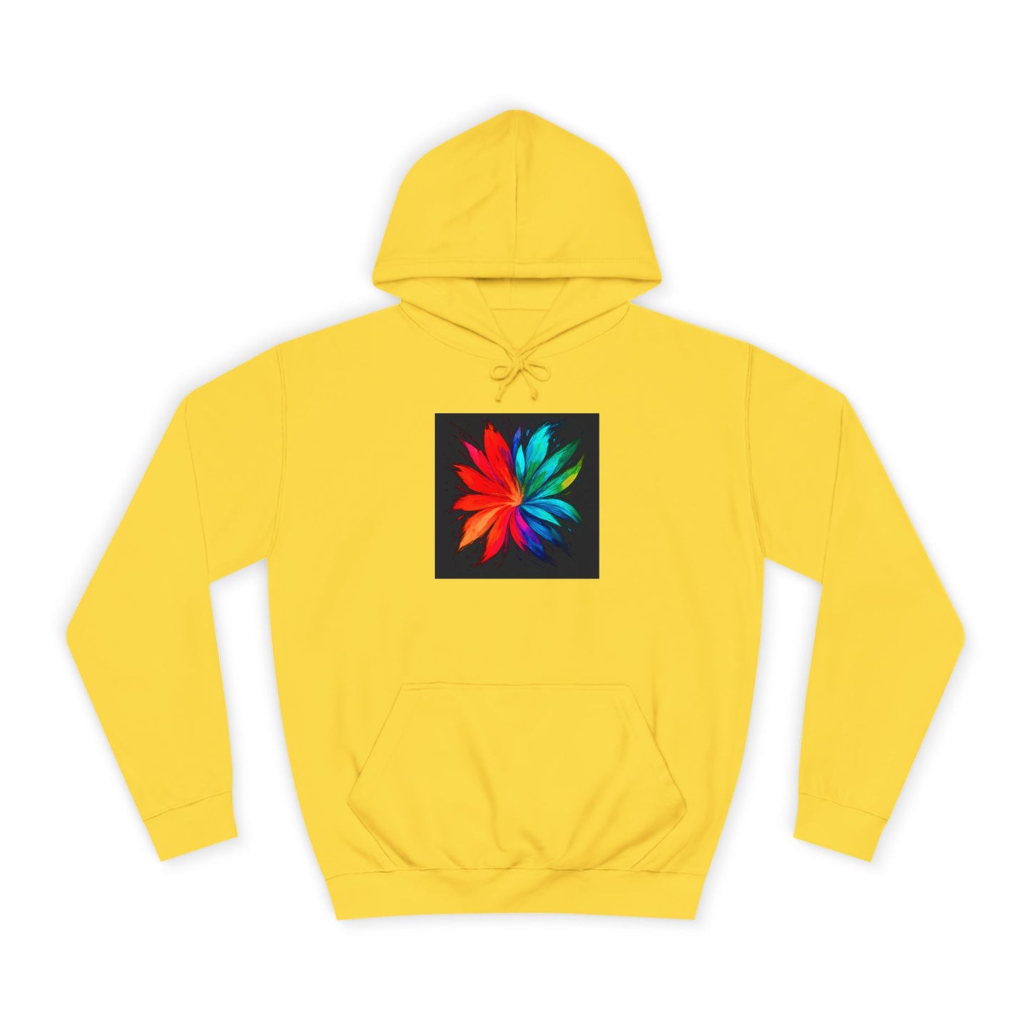Colorful Bloom Unisex College Hoodie - Melt Design