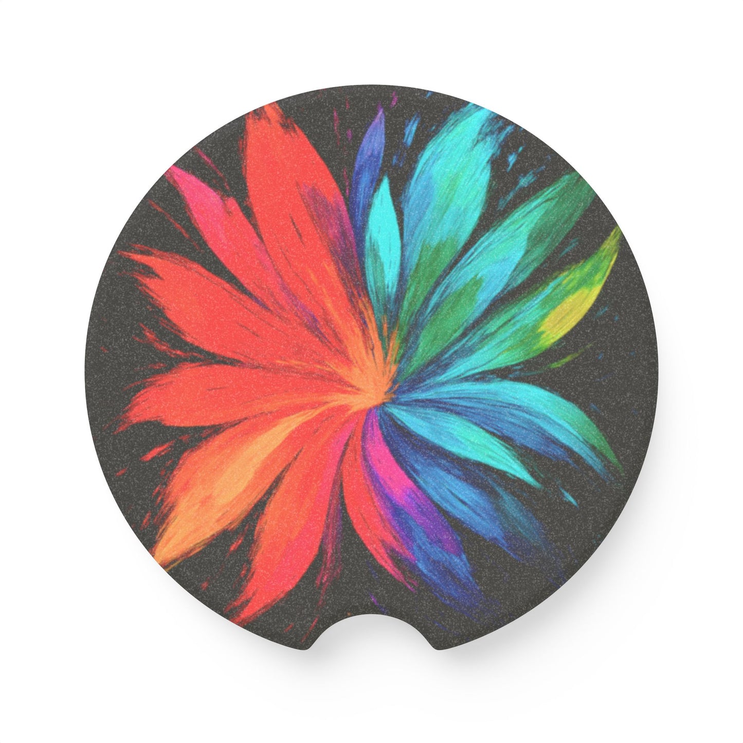 Floral Design Soapstone Car Coaster - Melt
