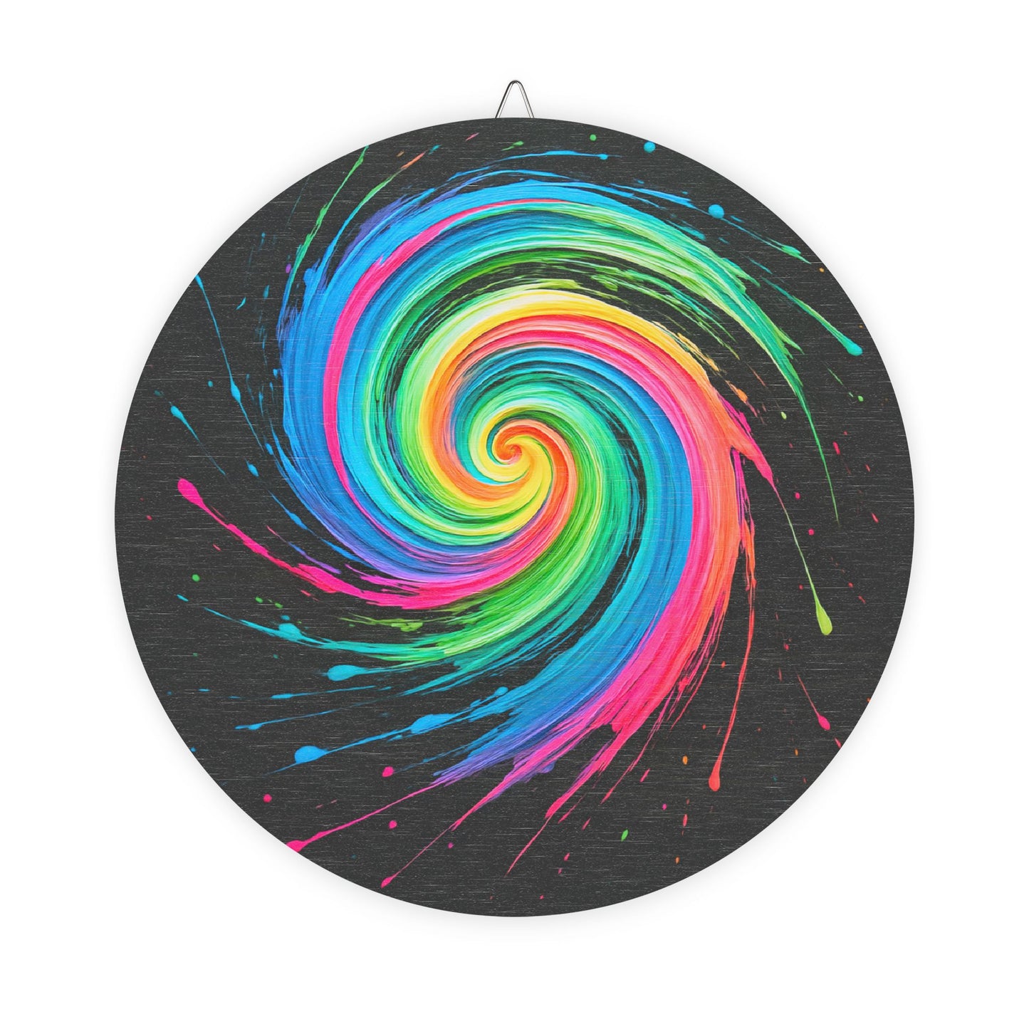 Vibrant Swirl Wood Print - Melt Design