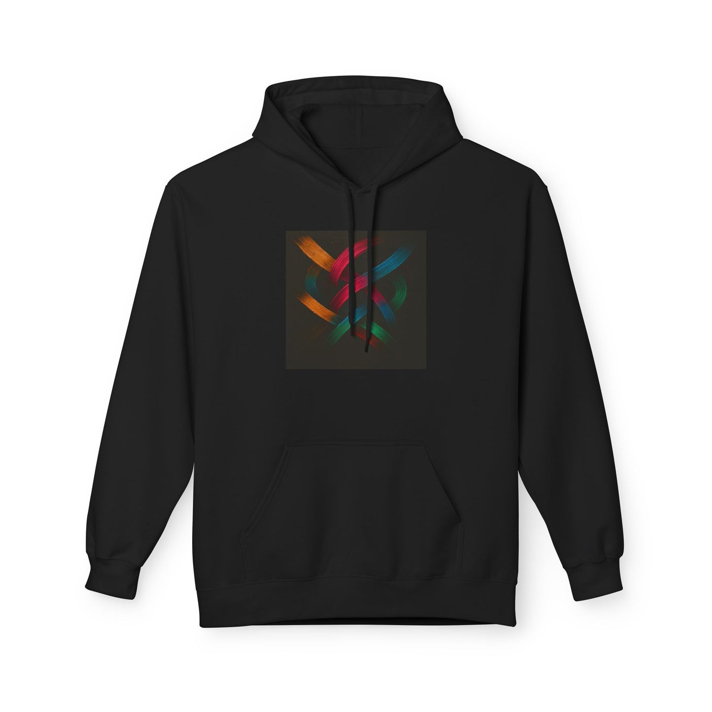 Stylish Unisex Fleece Hoodie - Weave Design