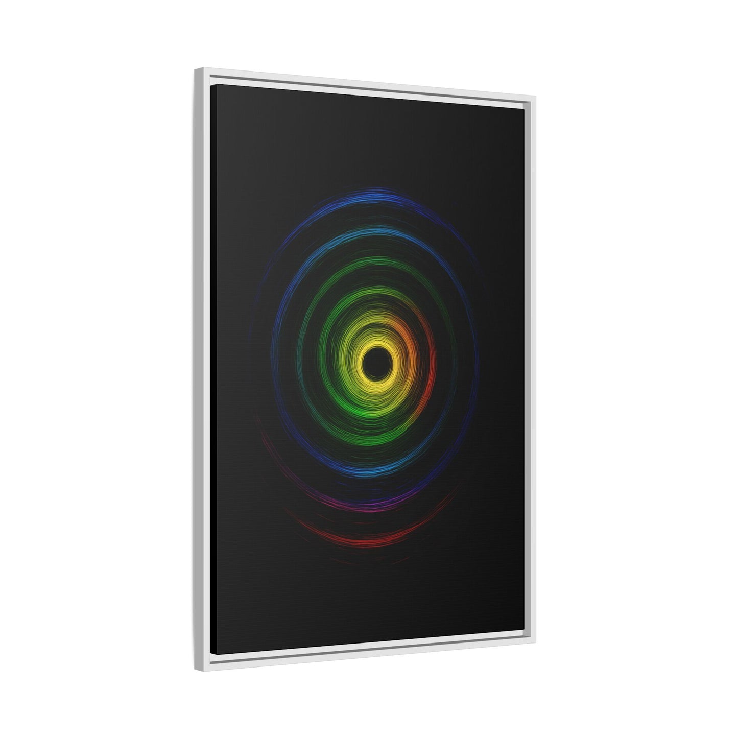 Framed Colorful Ripple Art Print - Cyclone Design