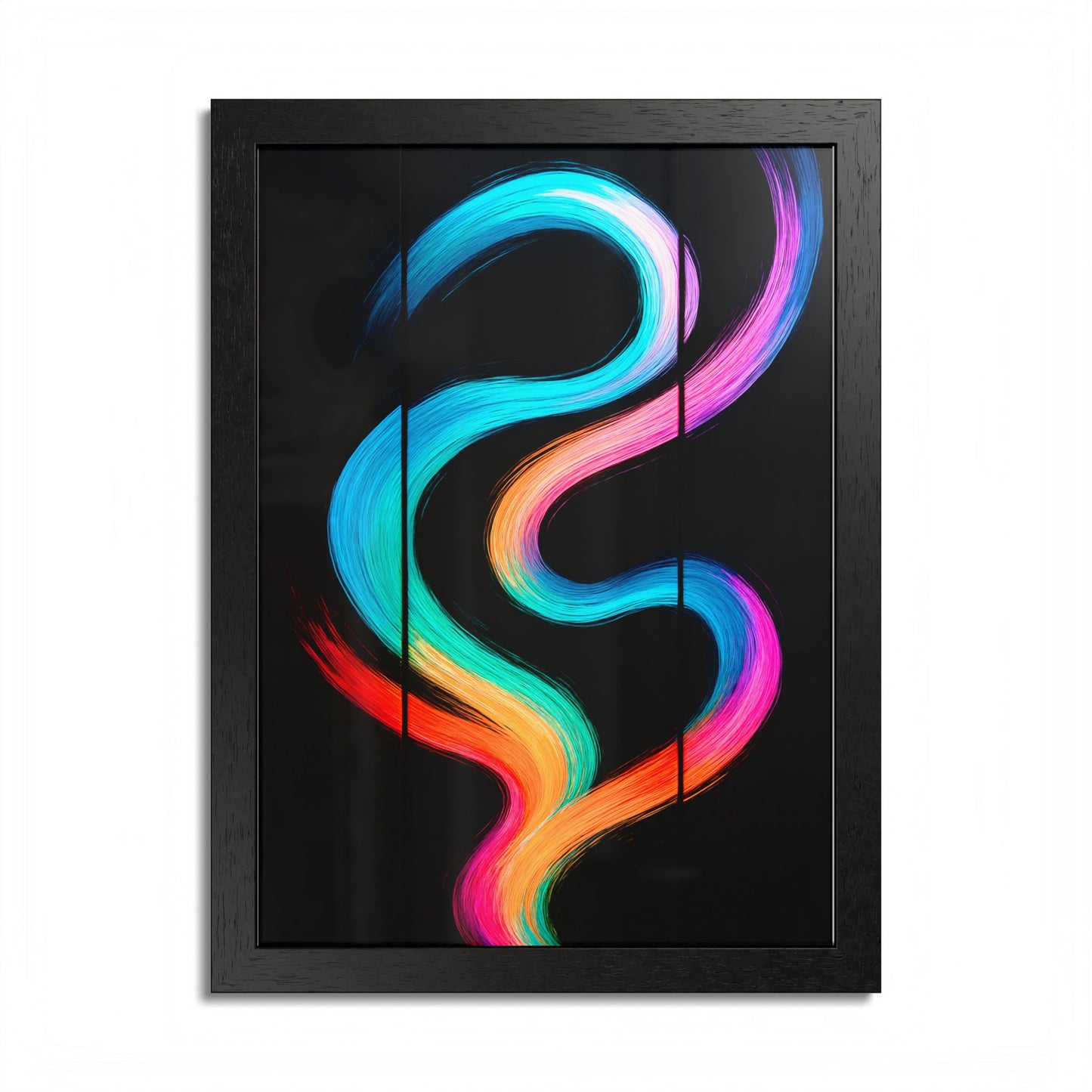 Colorful Framed Wall Art - Weave Design