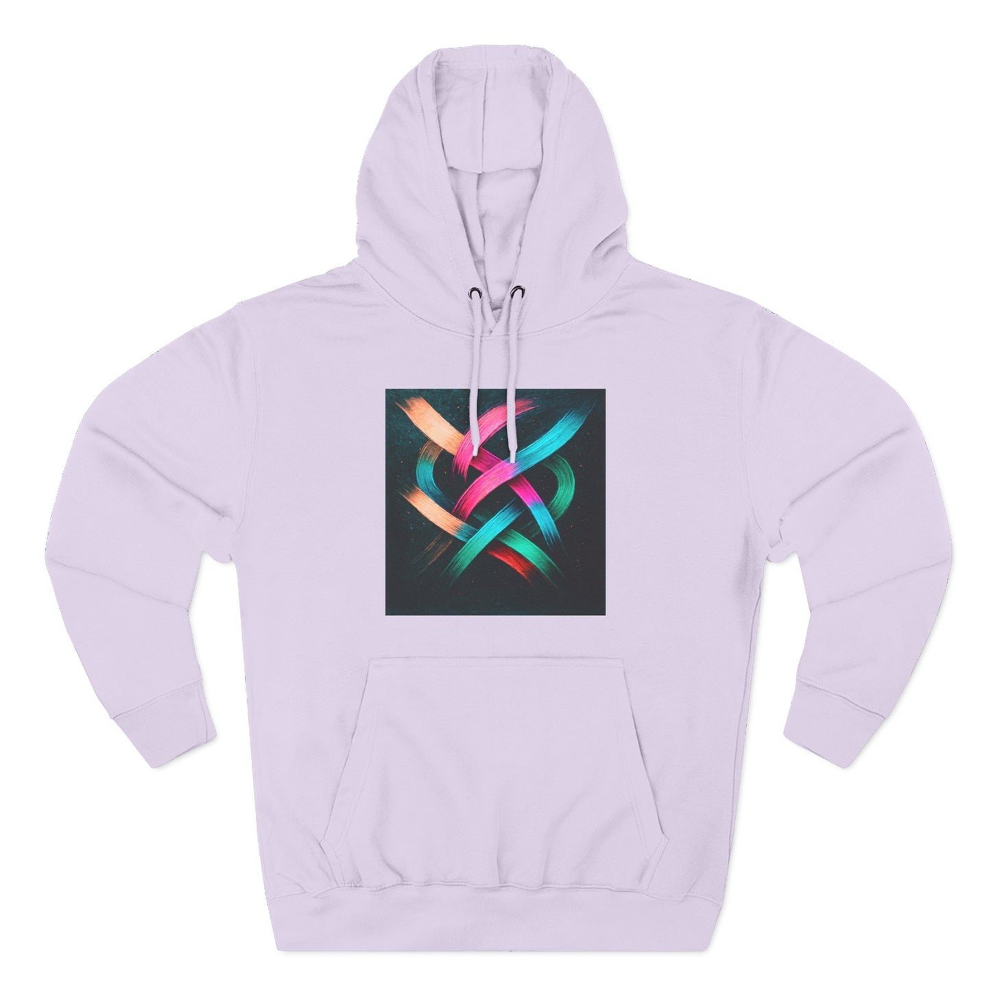 Colorful Abstract Art Hoodie - Weave Design