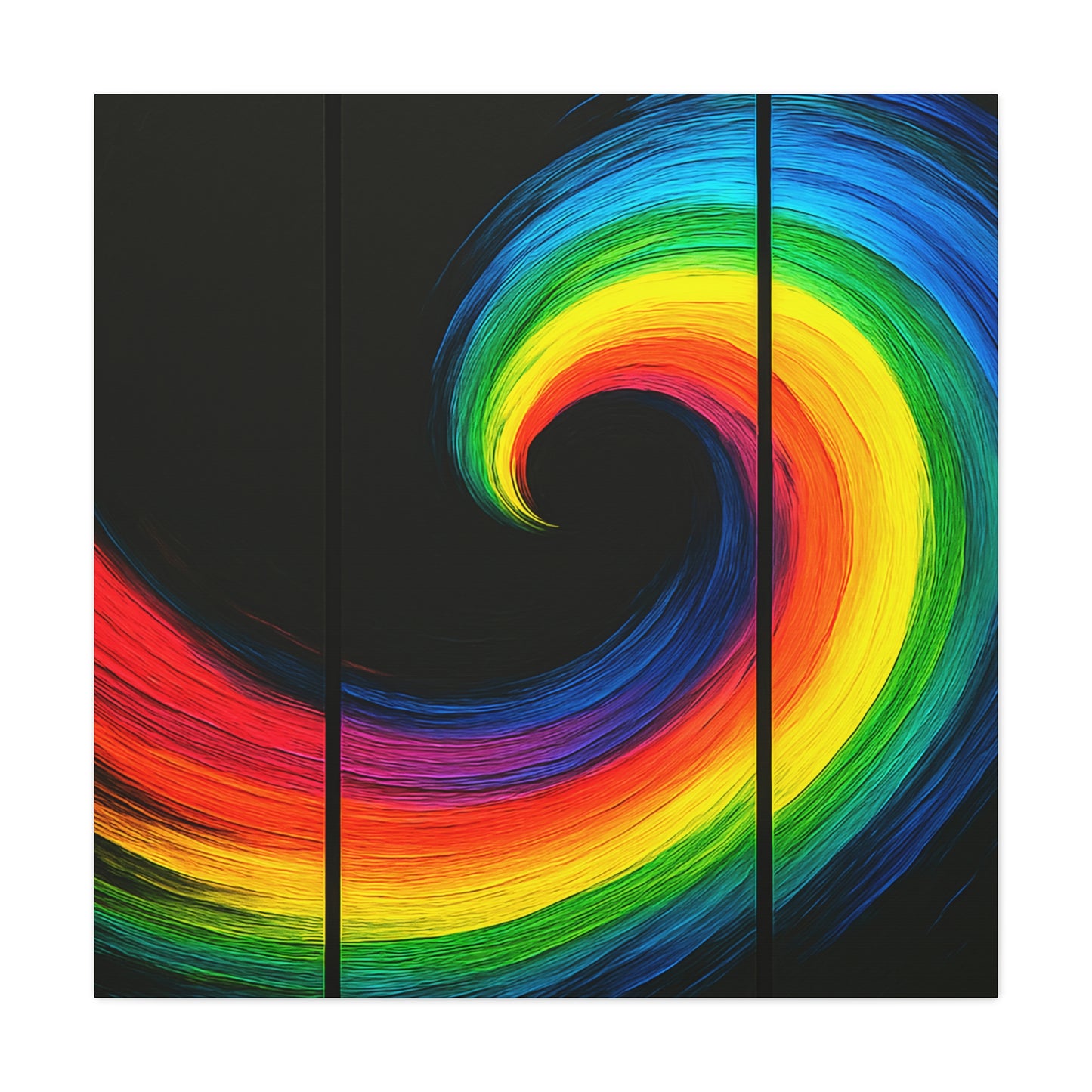 Vibrant WallArt Canvas- Cyclone Design