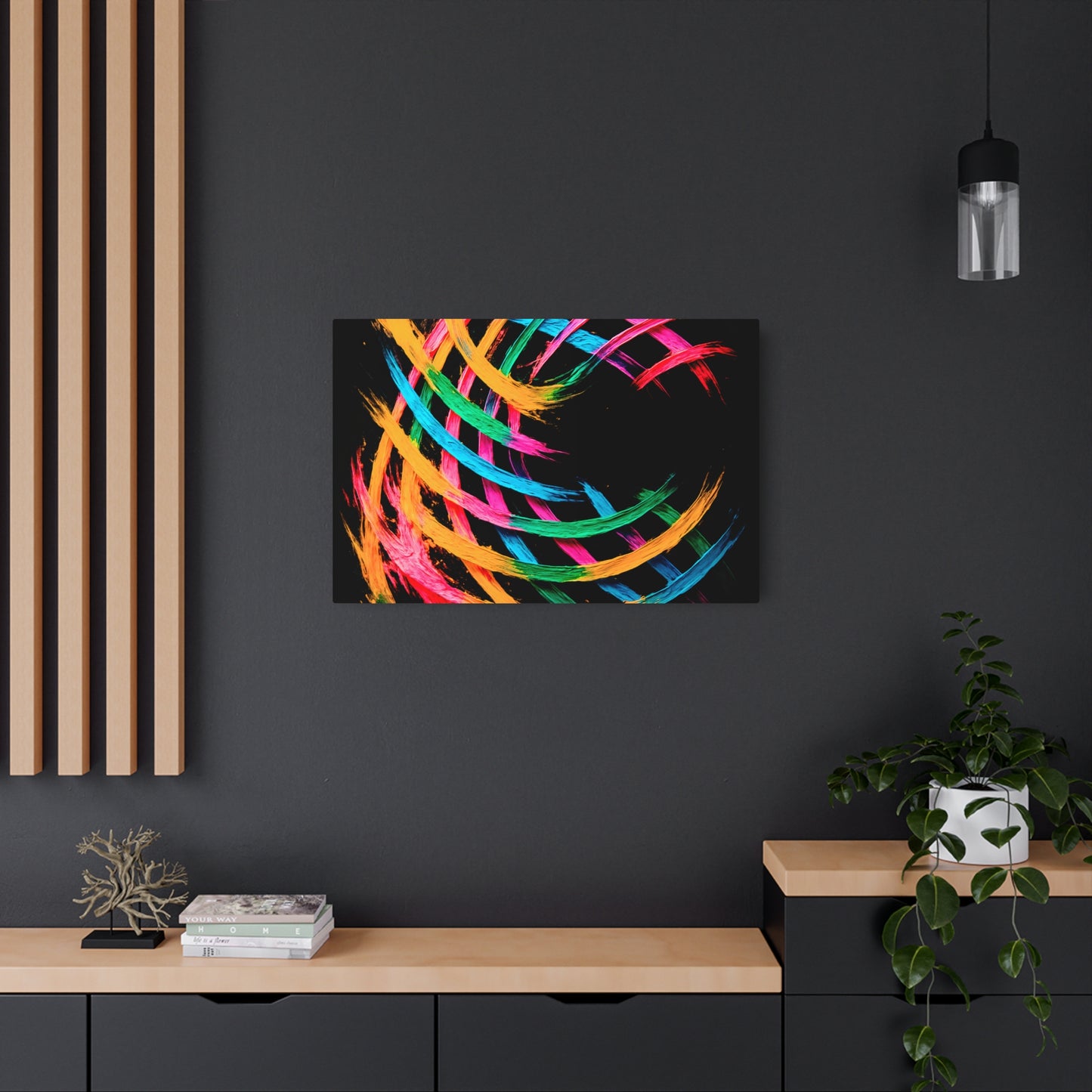 Colorful Abstract Metal Art - Weave Design