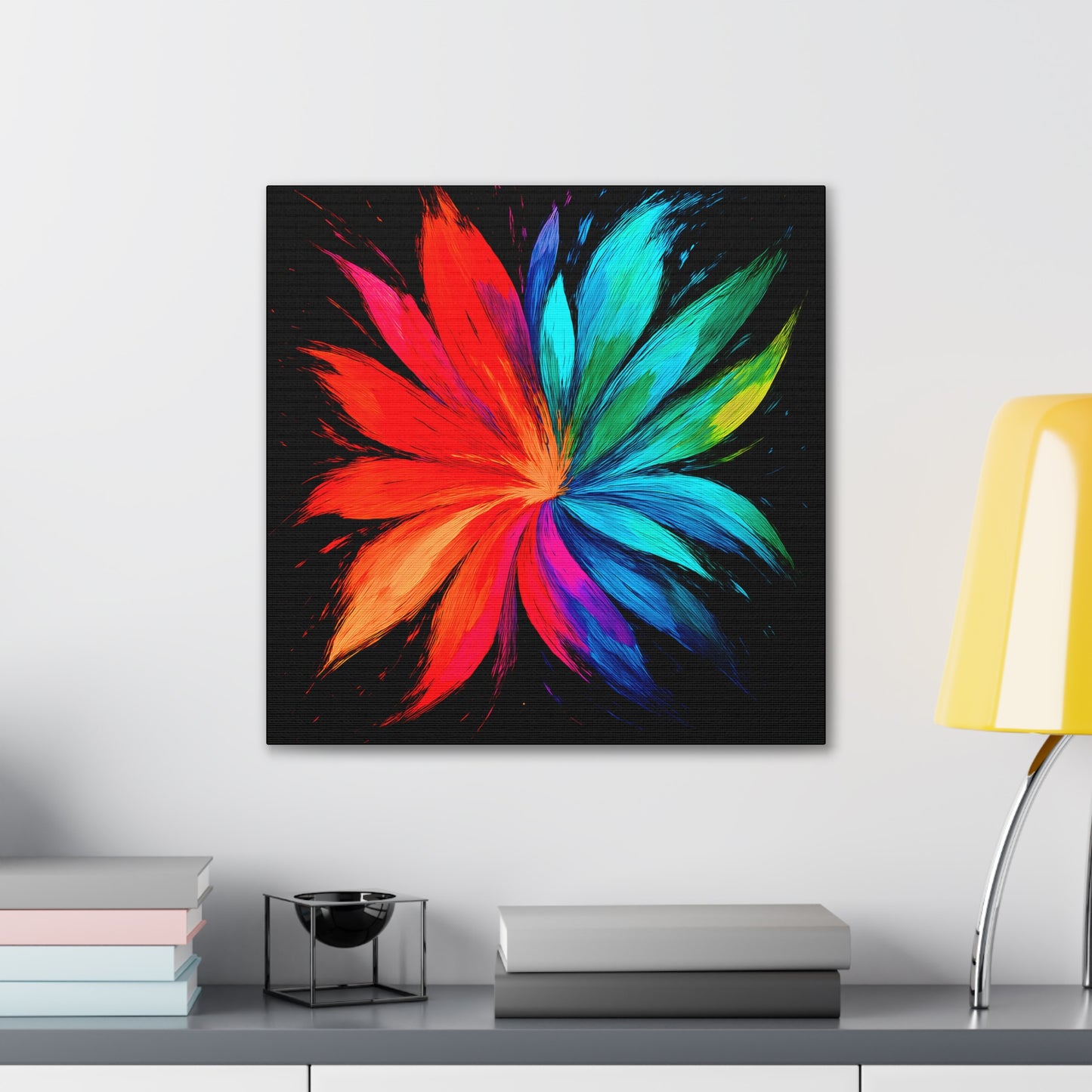 Modern Home Accent Floral Canvas Art - Melt Design