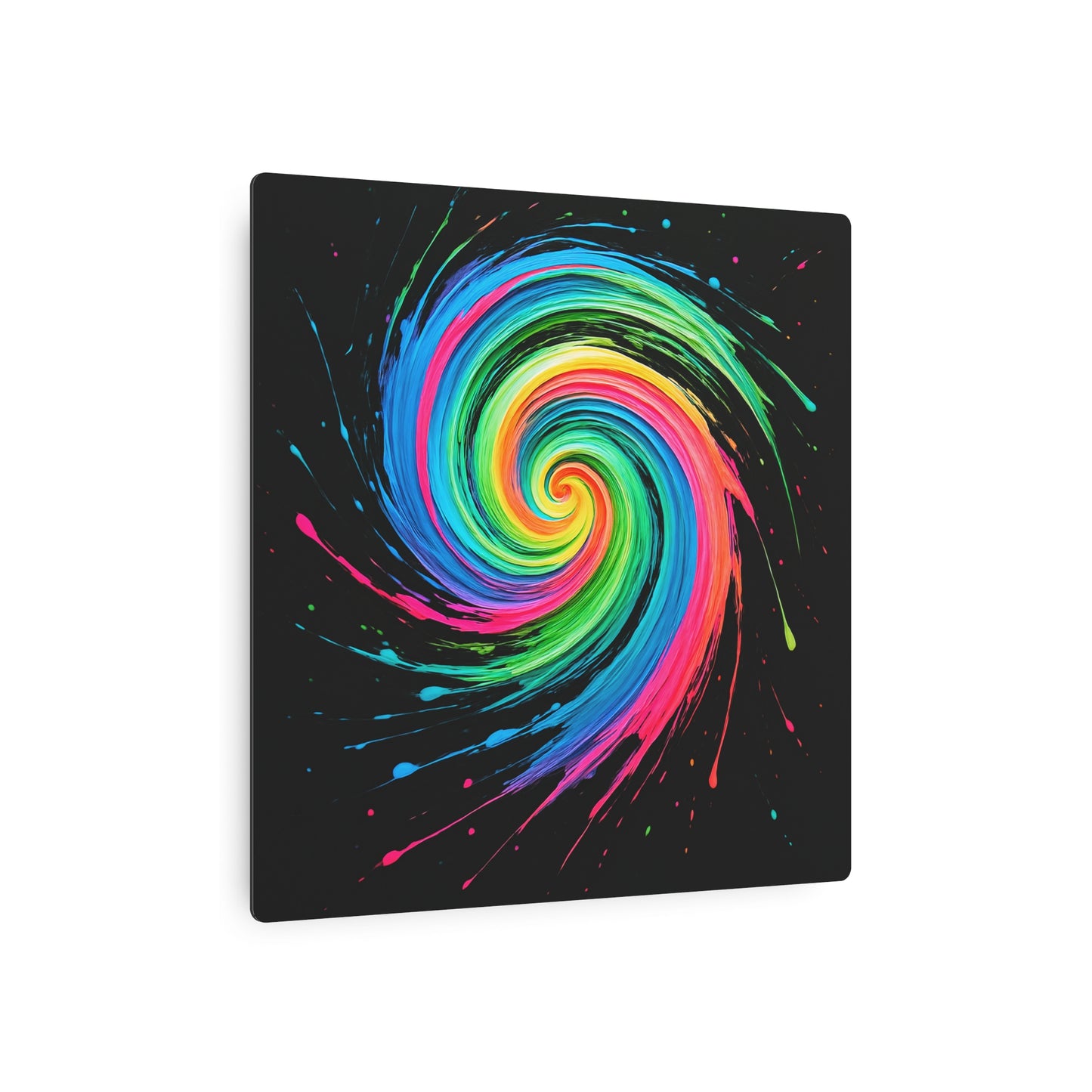 Colorful Swirl Home Decor Metal Art - Melt Design