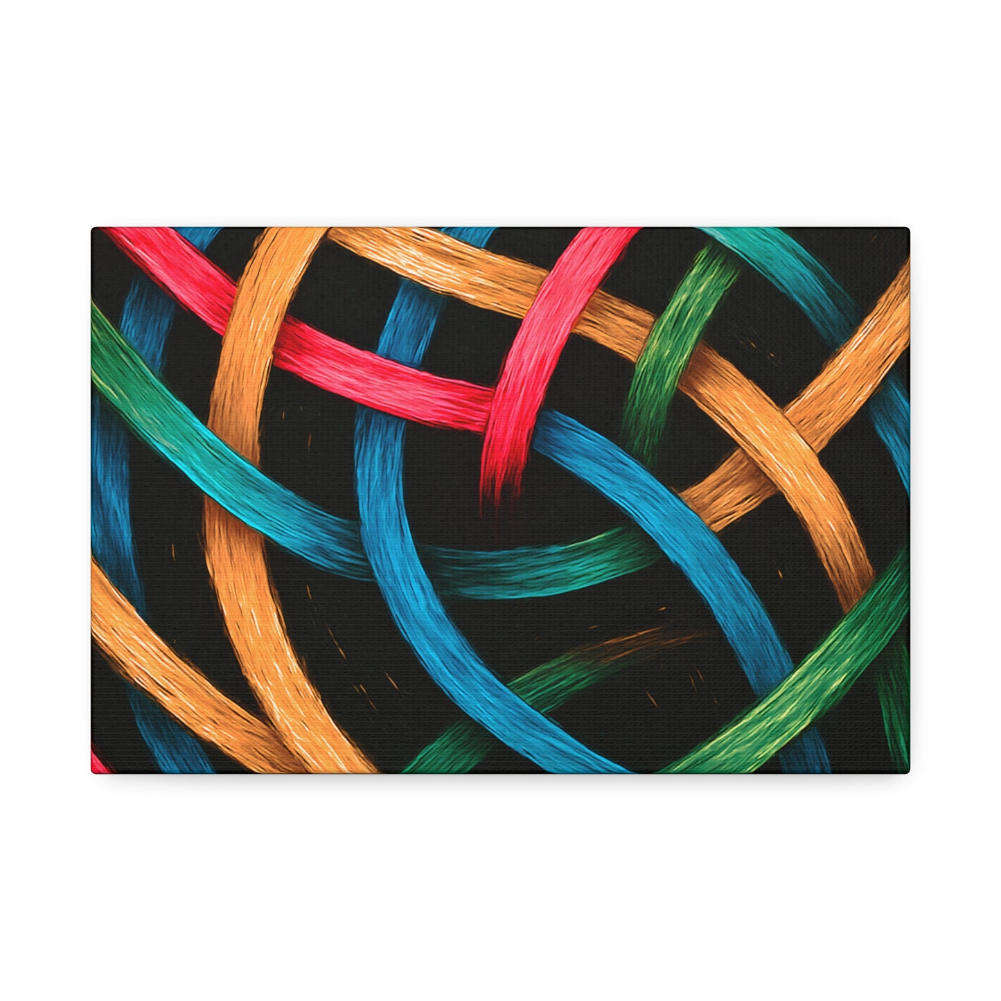 Modern Wall Hanging Canvas Art - Weave Design