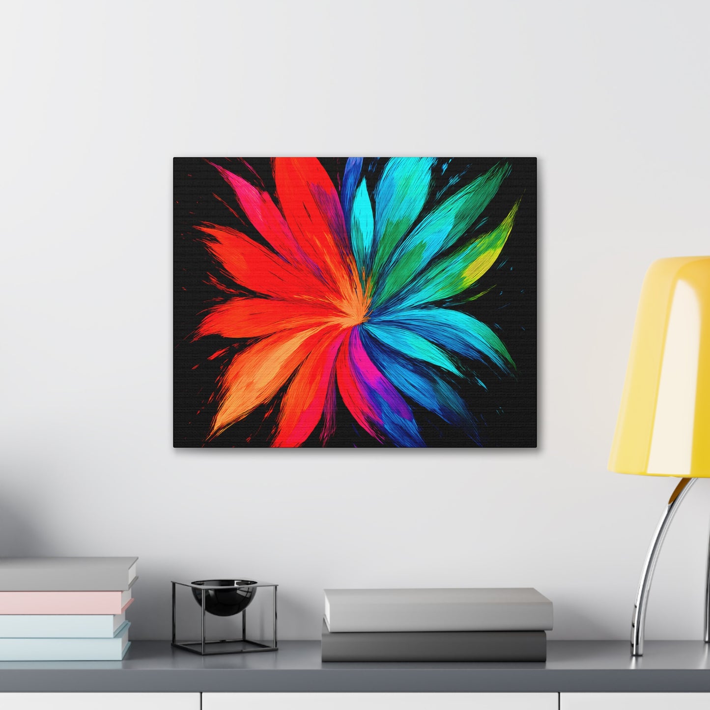 Modern Home Accent Floral Canvas Art - Melt Design
