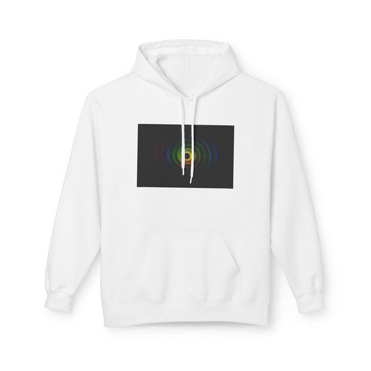 Colorful Wave Graphic Fleece Unisex Hoodie - Cycone Design