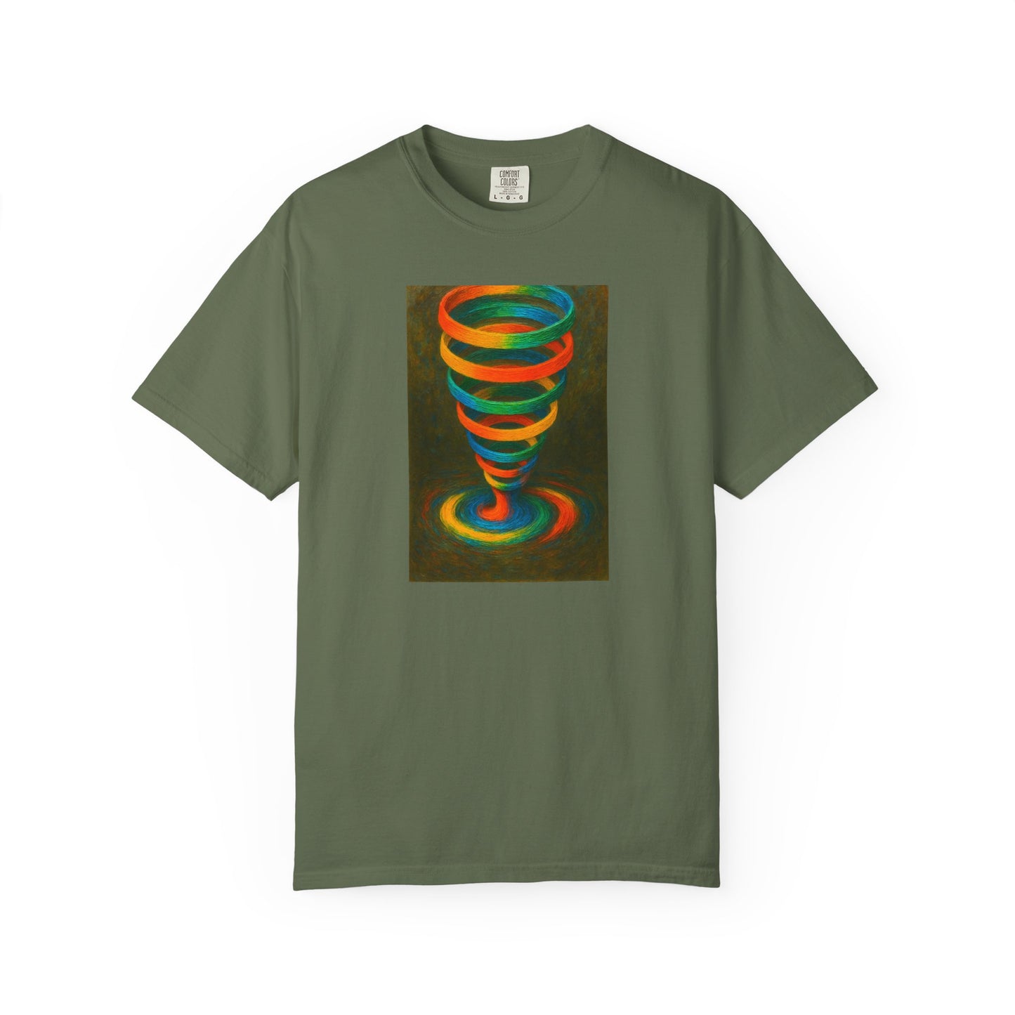 Vibrant Swirl Unisex T-Shirt - Cyclone Design