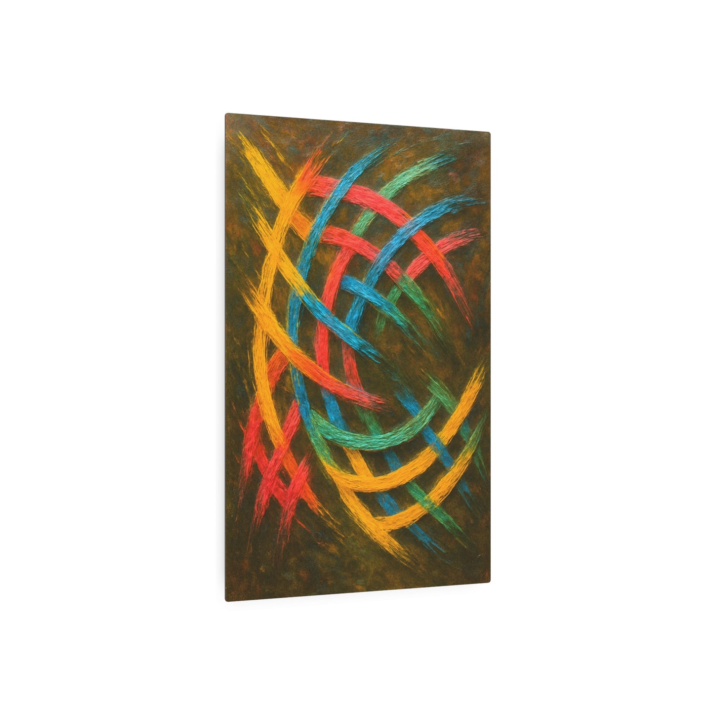 Vibrant Metal Weave Art Print