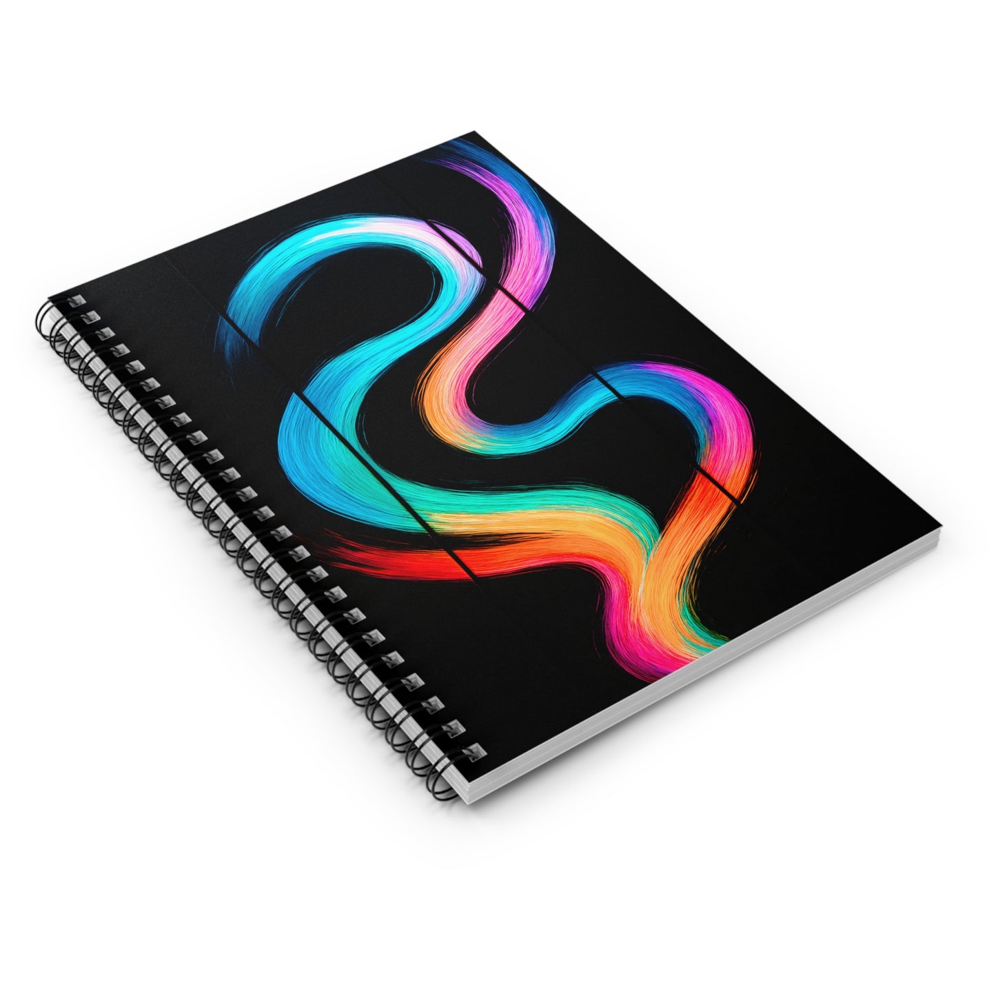 Vibrant Spiral Notebook -  Weave Design