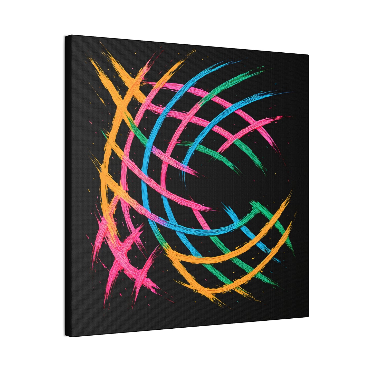 Vibrant Art Canvas Print - Weave Design
