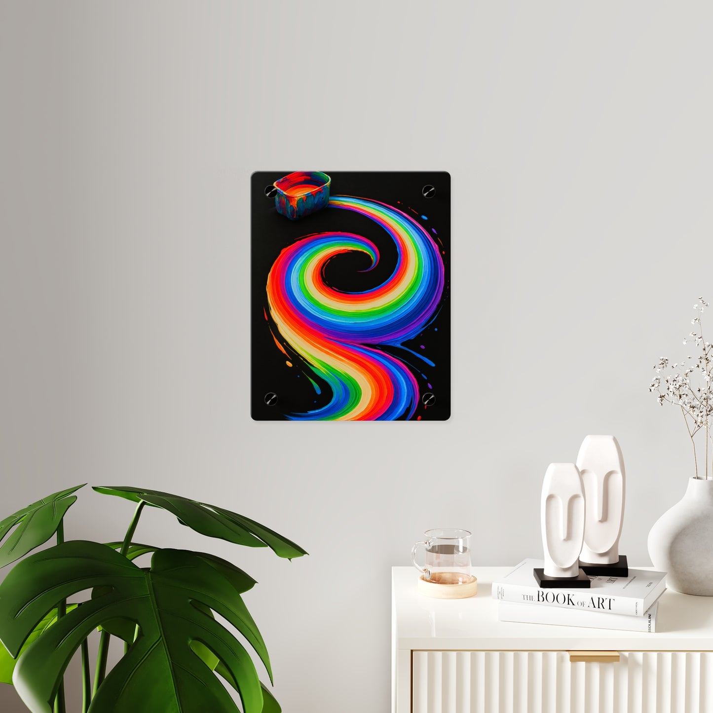 Vibrant Acrylic Wall Art - Melt Design