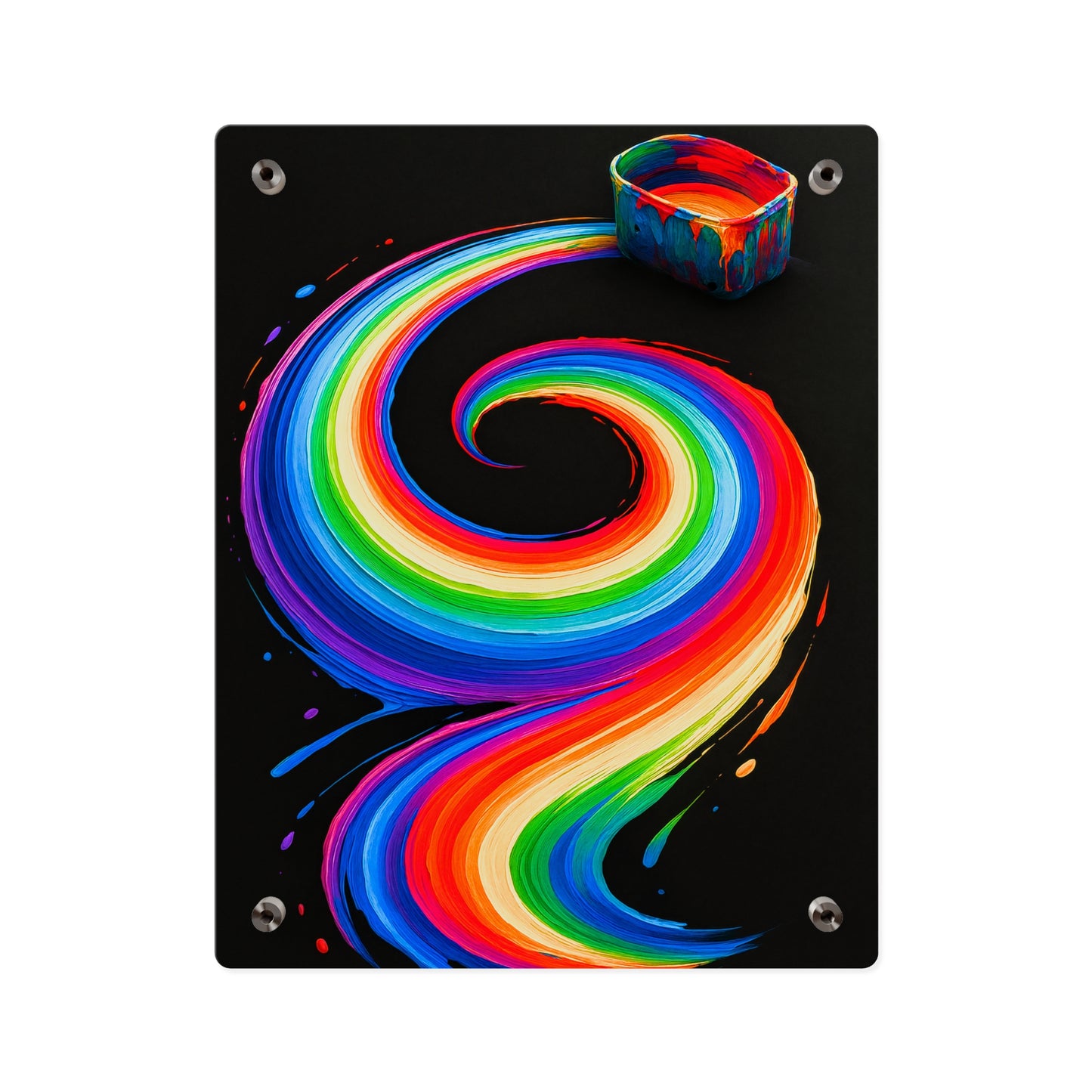 Vibrant Acrylic Wall Art - Melt Design