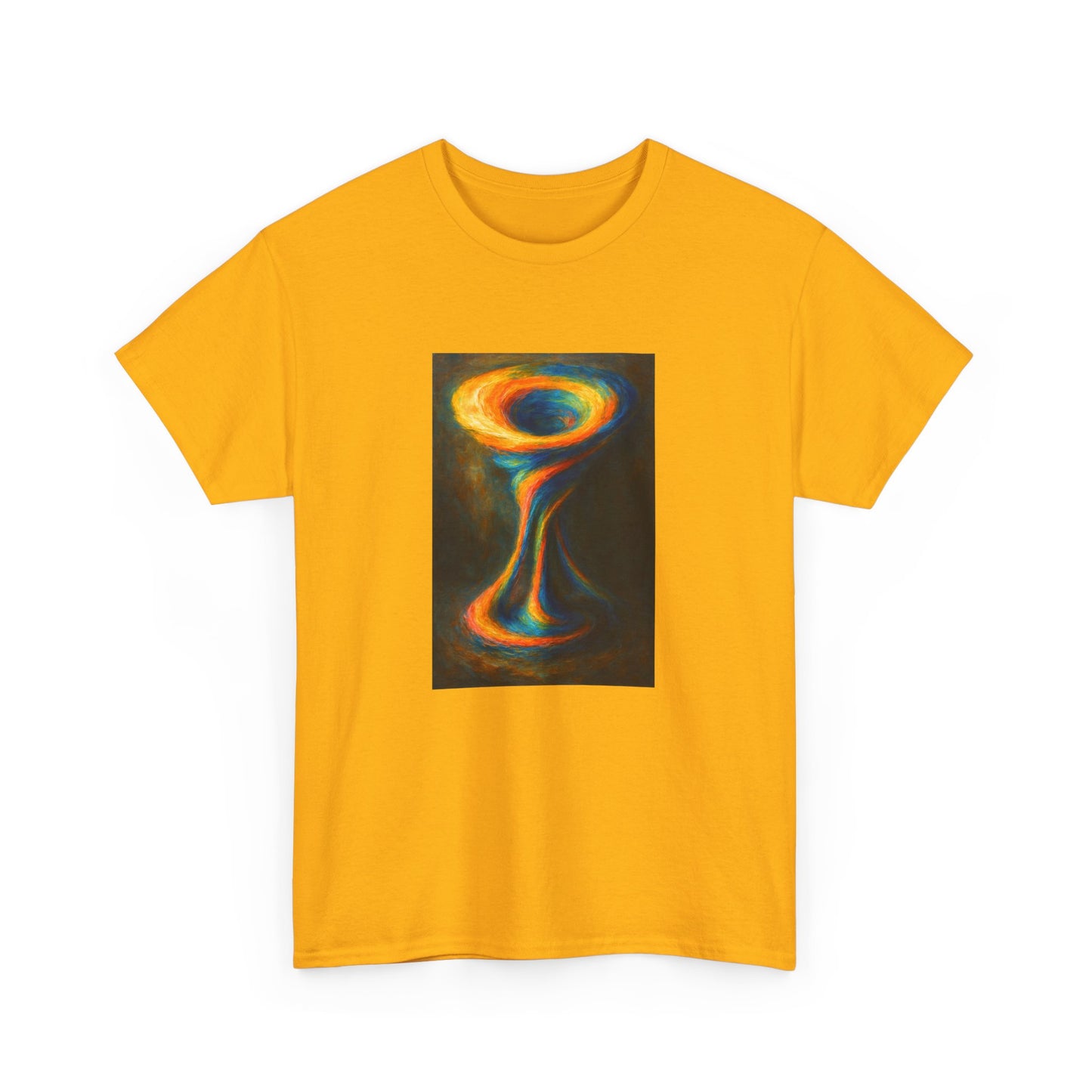 Casual Wear Colorful Abstract Art Unisex Tee - Cyclone Design
