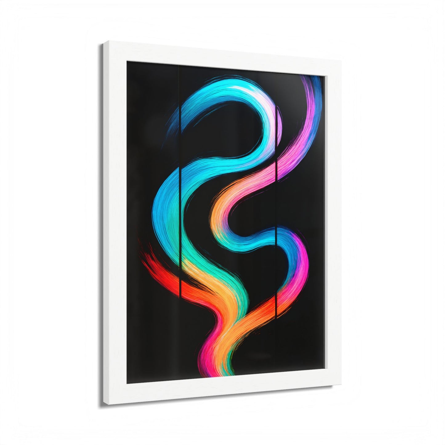Colorful Framed Wall Art - Weave Design