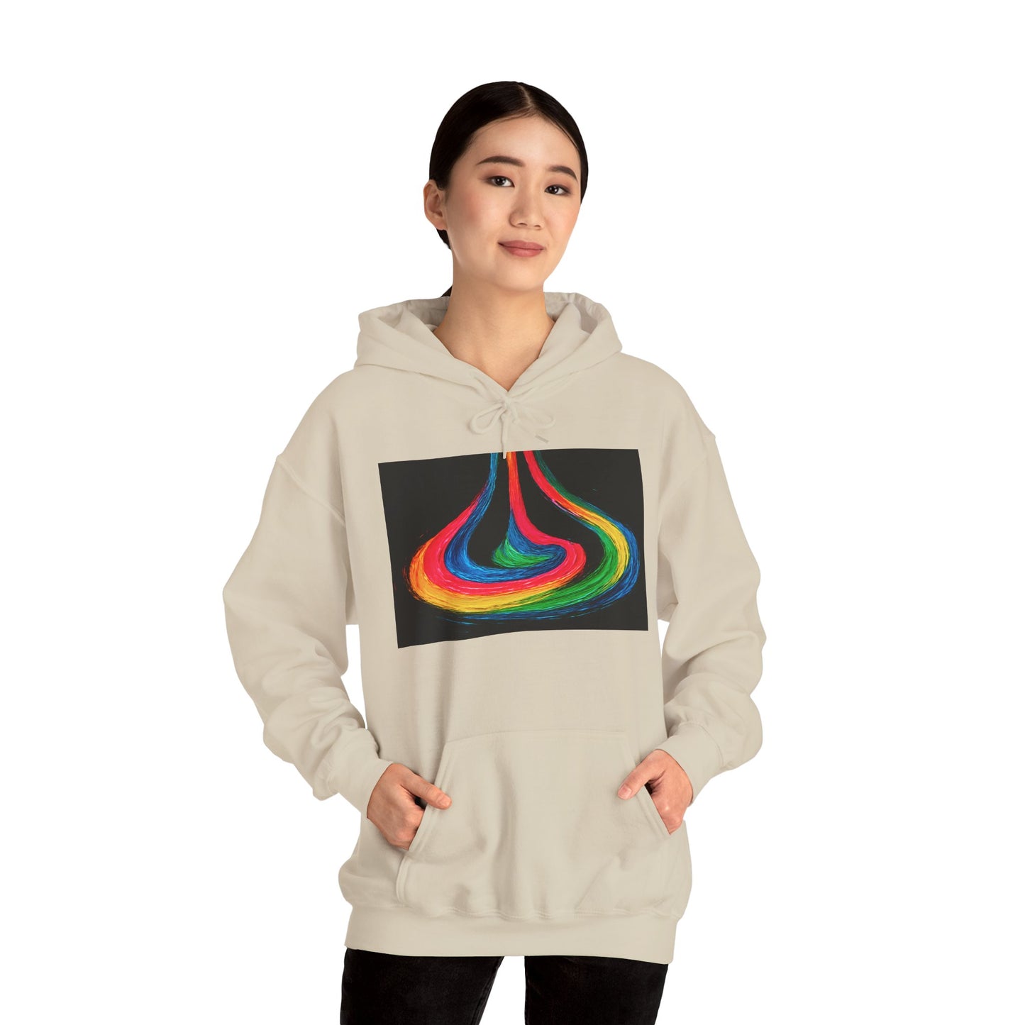 Colorful Swirl Unisex Heavy Blend™ Hooded Sweatshirt - Cyclone Design